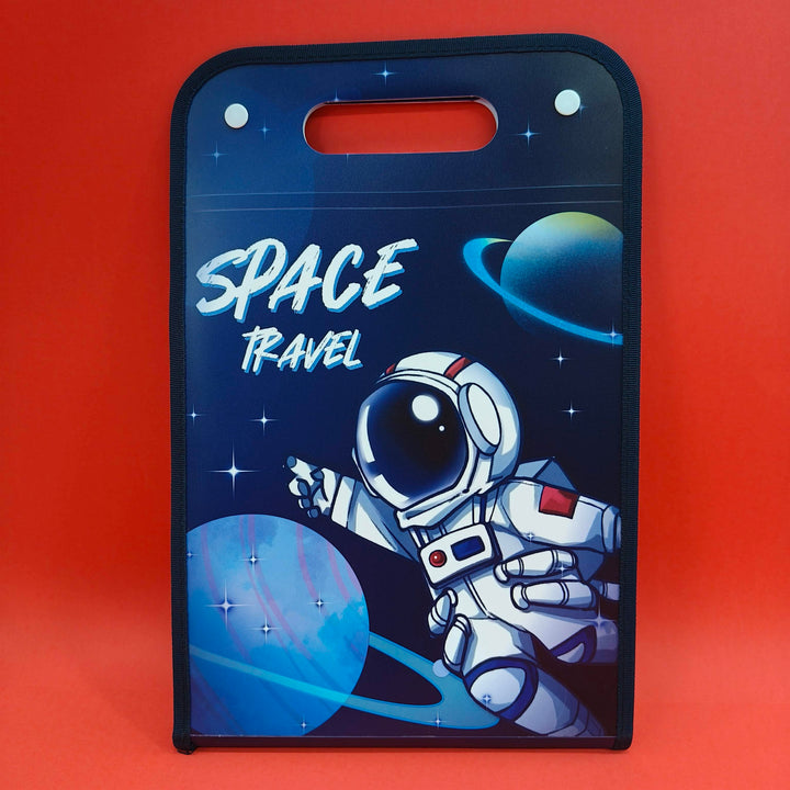 Expandable File Folder with Characters | 13 Pockets, Button Lock and Handle, A4 Size Expandable Folders for Documents | Worksheet Folder |