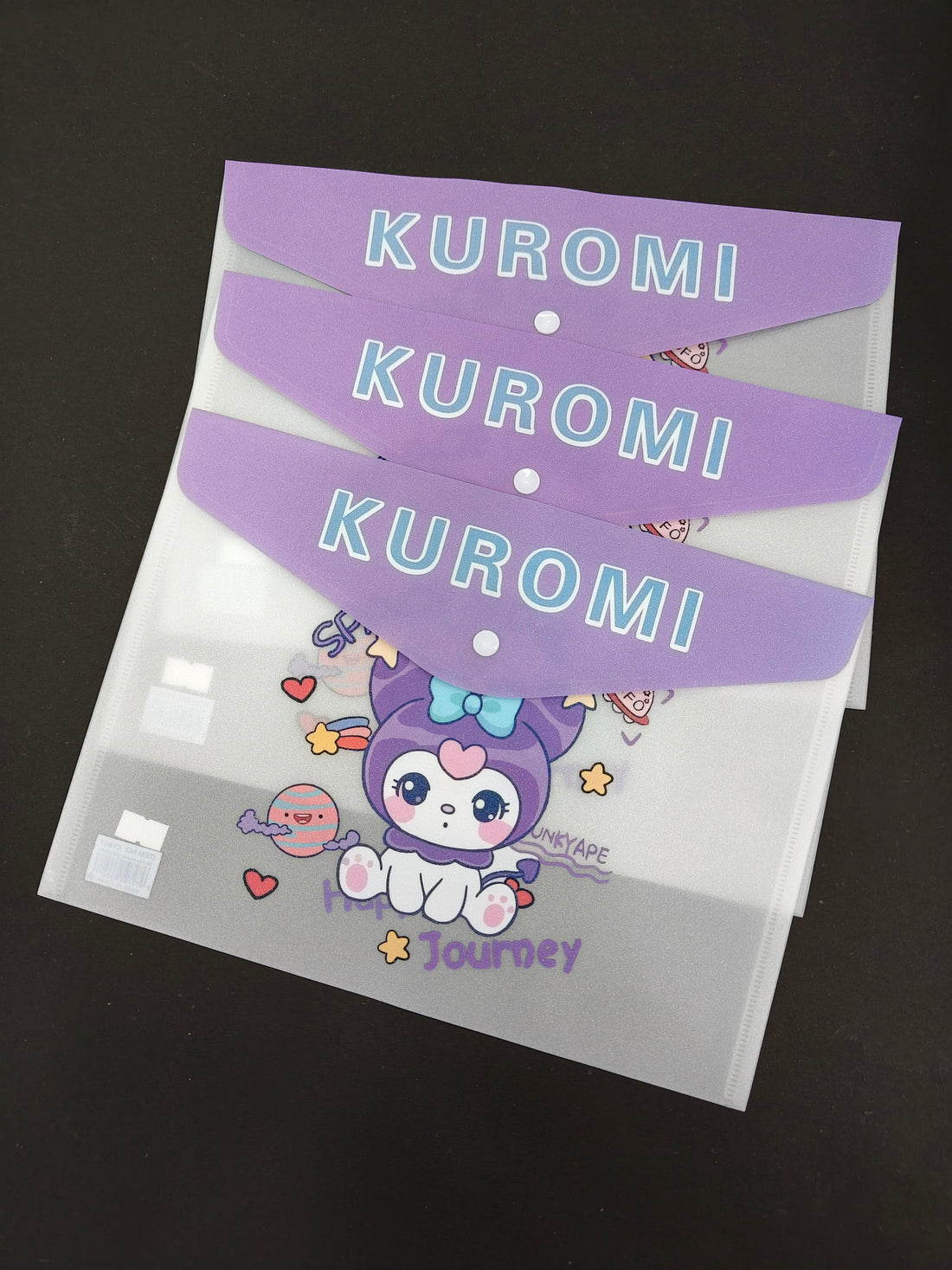 Documents File Storage Bag with Snap Button Closer | A4 File Folder Button Closer File | Document File Folder | Birtday Return Gift | Pack of 3 Folders - KtoY