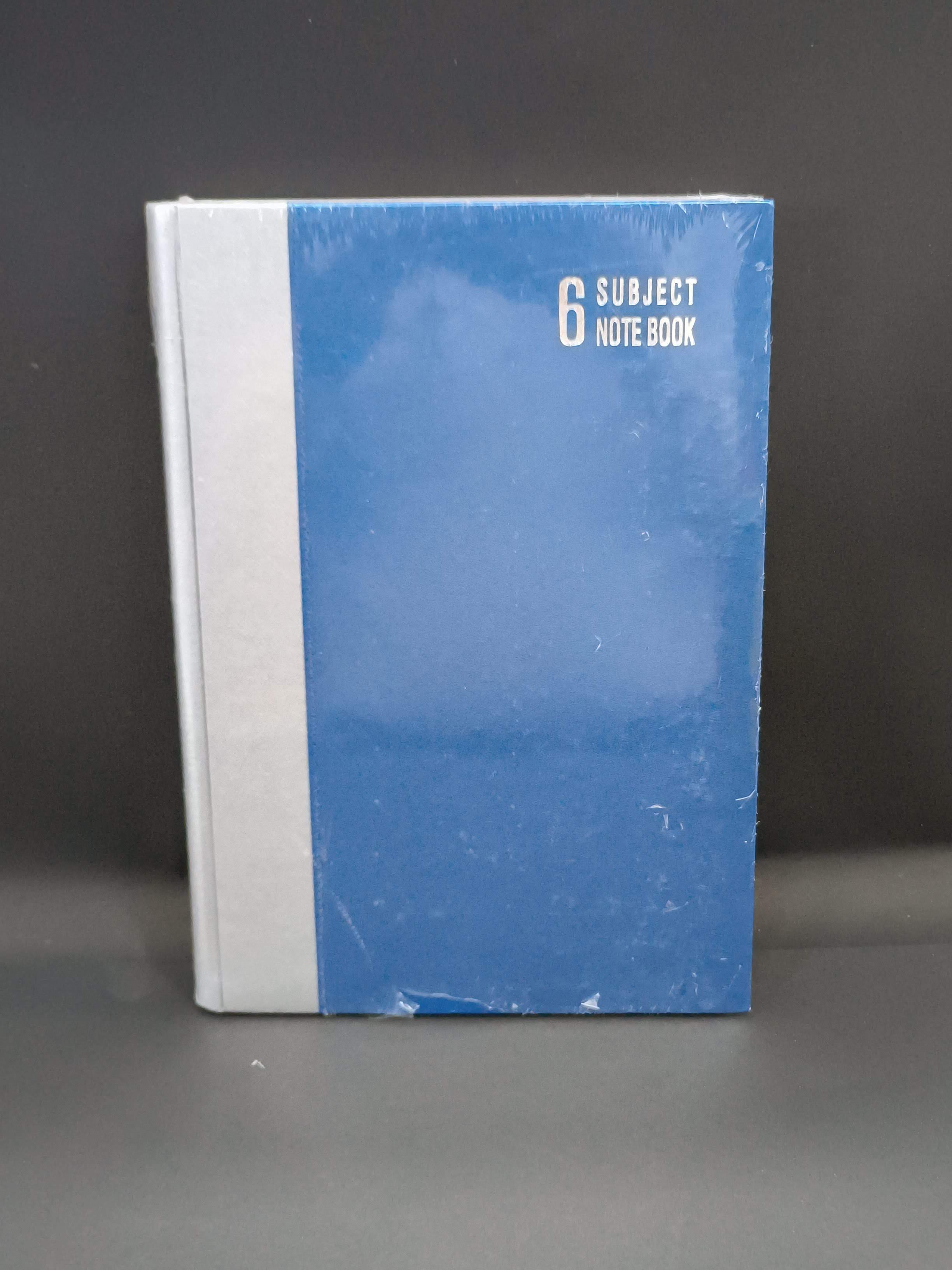 Mahavir | Case Bound/Hard Cover | 6 Subject Notebook For Students And Executives | No. 10 | A4 Size | Single Line | 384 Pages | Pack Of 1 | Assorted Colours - KtoY