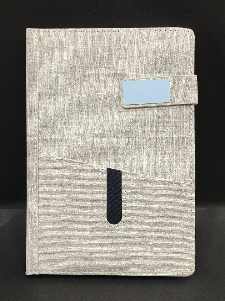 Stylish Fabric Diary with Magnetic Flap & Mobile Holder | Planner and Organiser | For Business, Office and Home | A5 Size - KtoY