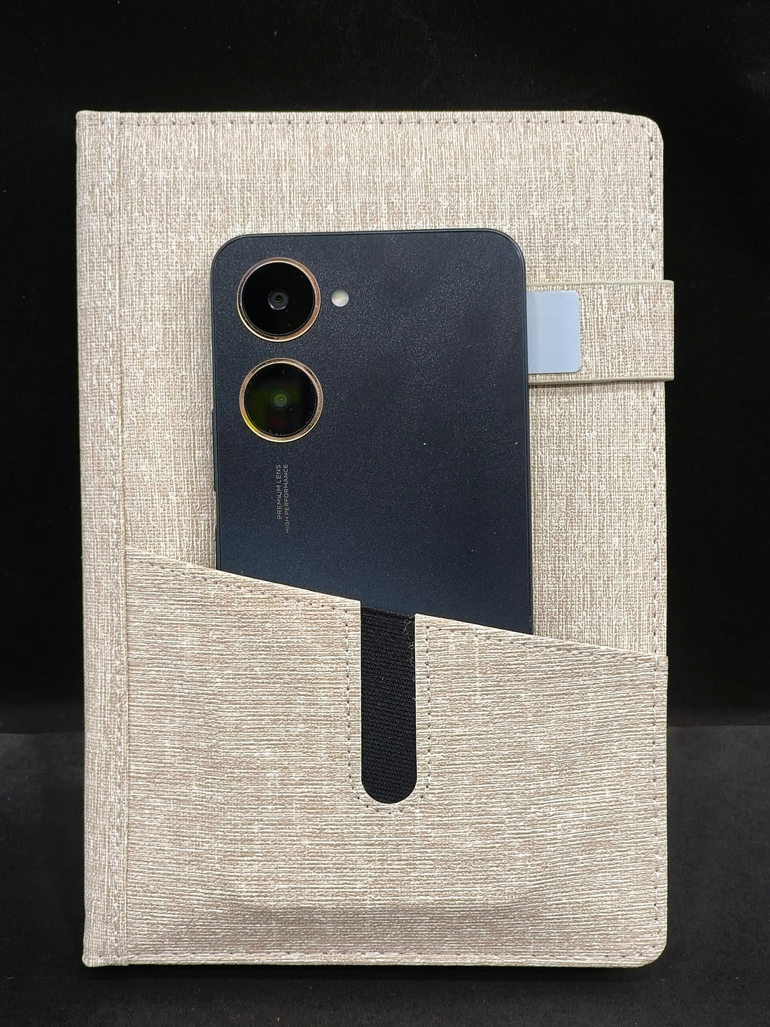 Stylish Fabric Diary with Magnetic Flap & Mobile Holder | Planner and Organiser | For Business, Office and Home | A5 Size - KtoY