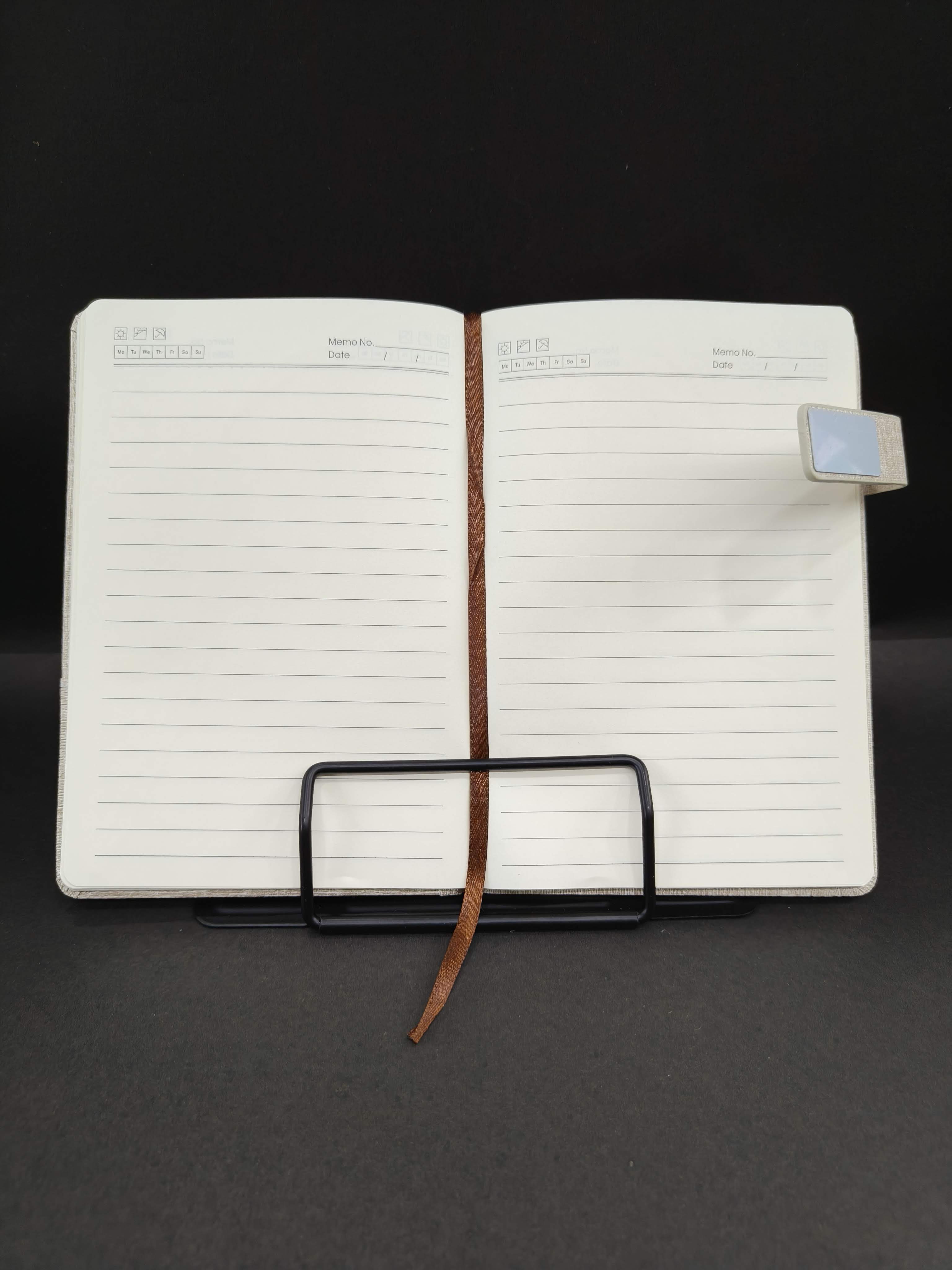 Stylish Fabric Diary with Magnetic Flap & Mobile Holder | Planner and Organiser | For Business, Office and Home | A5 Size - KtoY