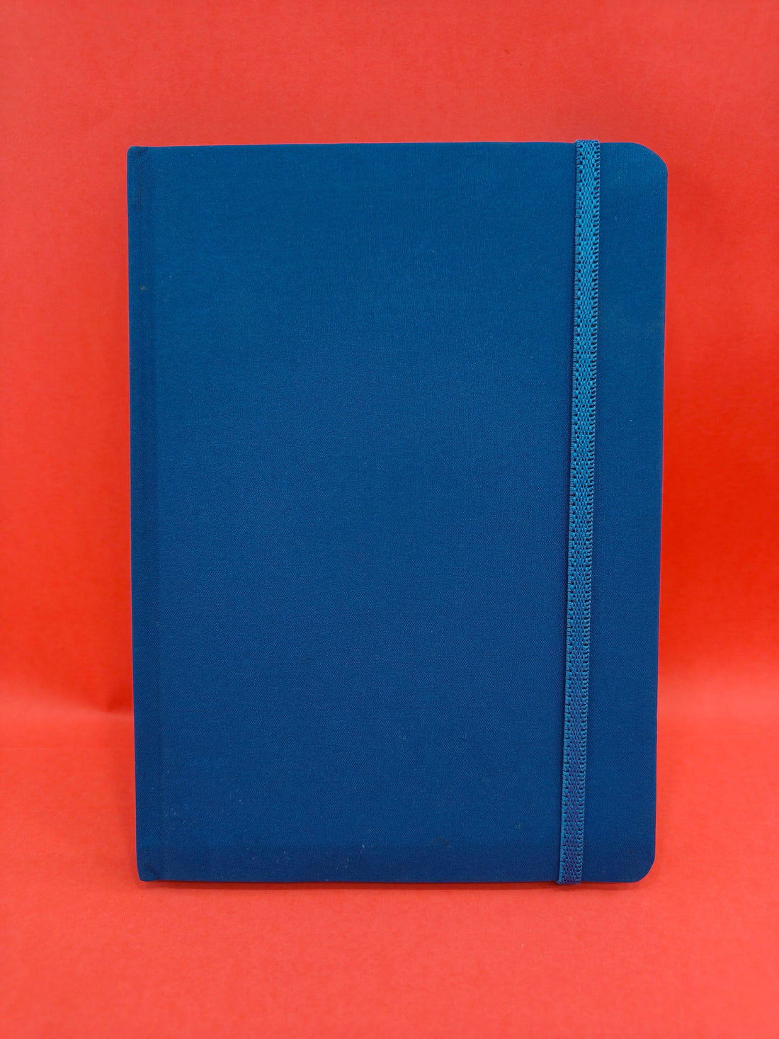 A5 Fabric Cover Diary with Elastic Band and Ribbon Book Mark | 21.5 x 14.8cm | Assorted Colours - KtoY