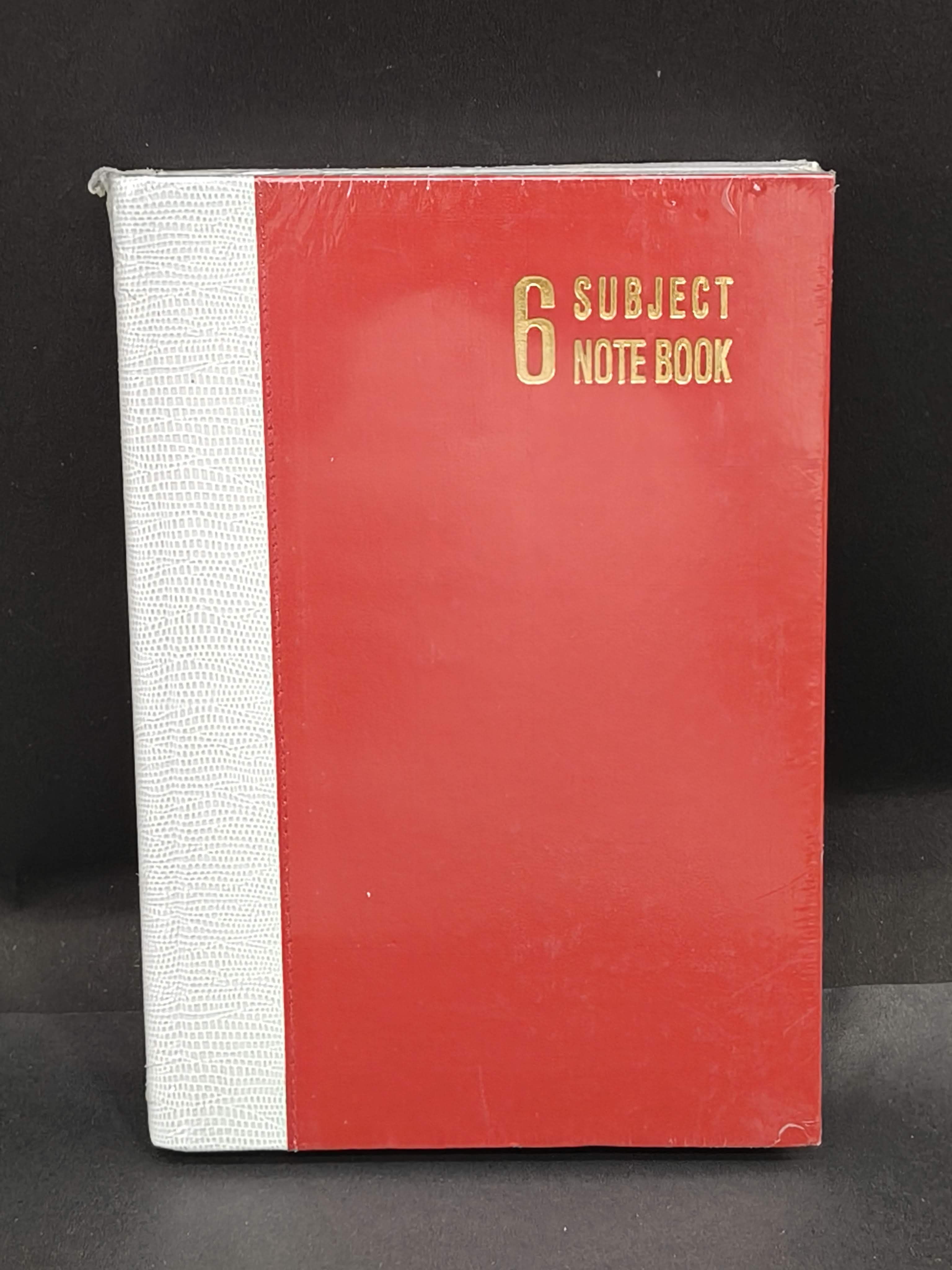 Mahavir | Case Bound/Hard Cover | 6 Subject Notebook For Students And Executives | A5 Size | Single Line | 384 Pages | Pack Of 1 | Assorted Colours - KtoY