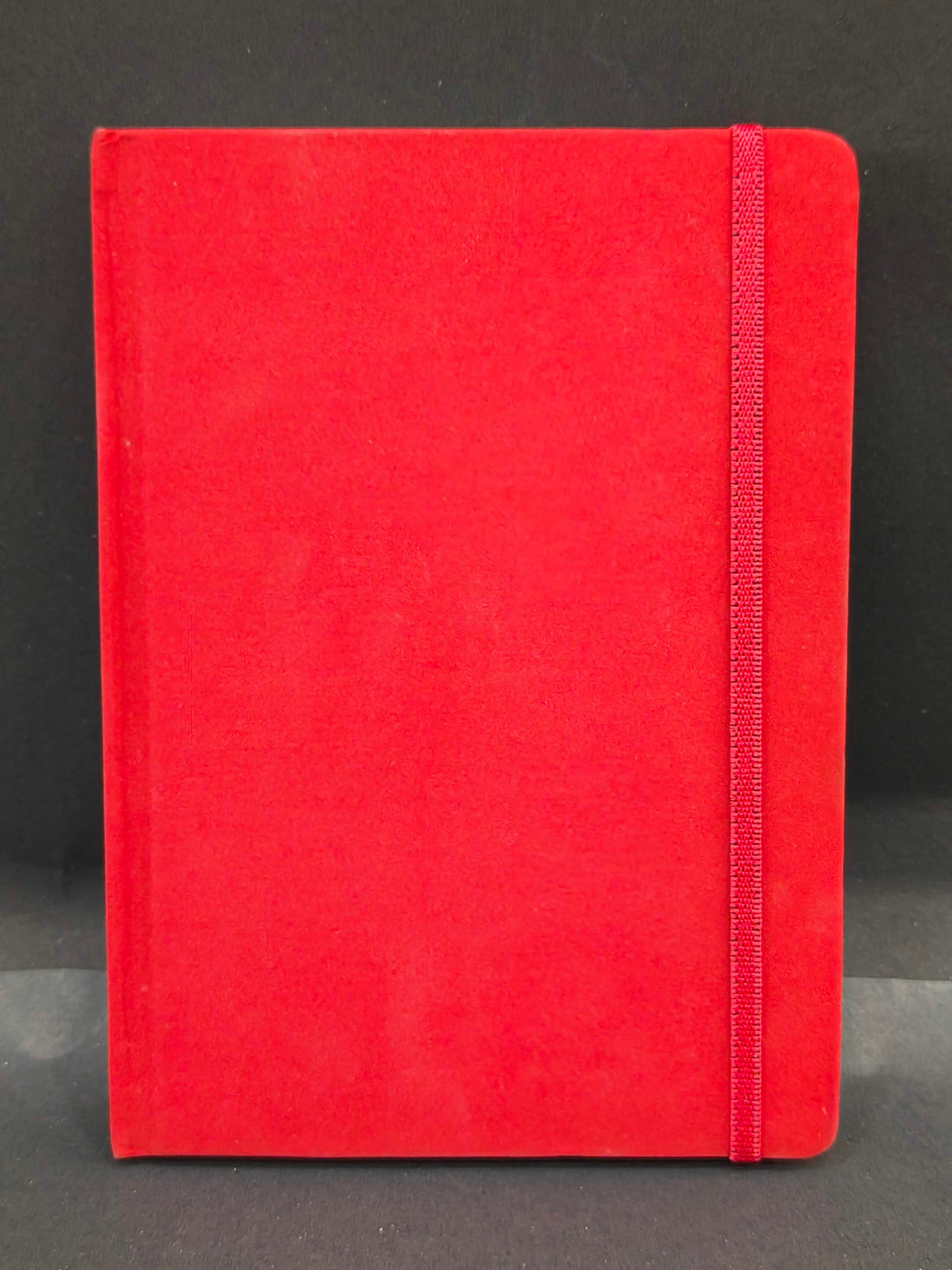 A5 Fabric Cover Diary with Elastic Band and Ribbon Book Mark | 21.5 x 14.8cm | Assorted Colours - KtoY