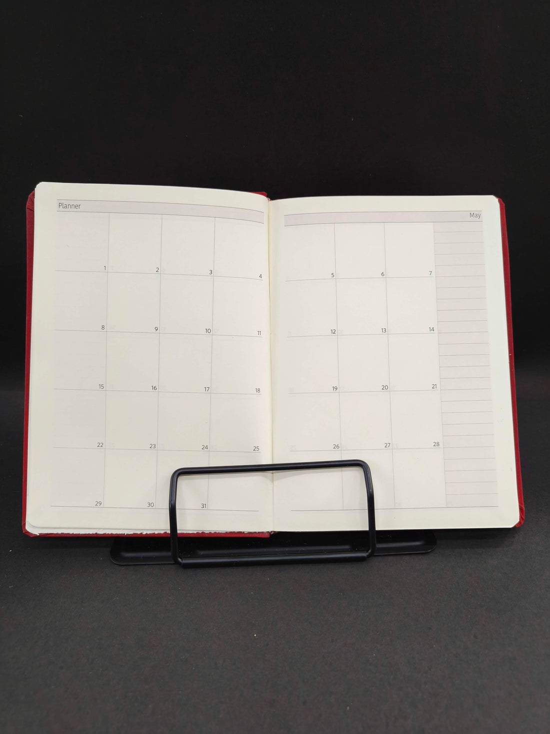 A5 Fabric Cover Diary with Elastic Band and Ribbon Book Mark | 21.5 x 14.8cm | Assorted Colours - KtoY