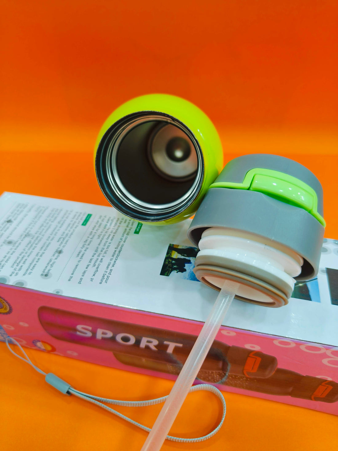 Stainless Steel Water Bottle with Sipper Cap | Stainless Steel Bottle 500 ml | Assorted Designs - KtoY