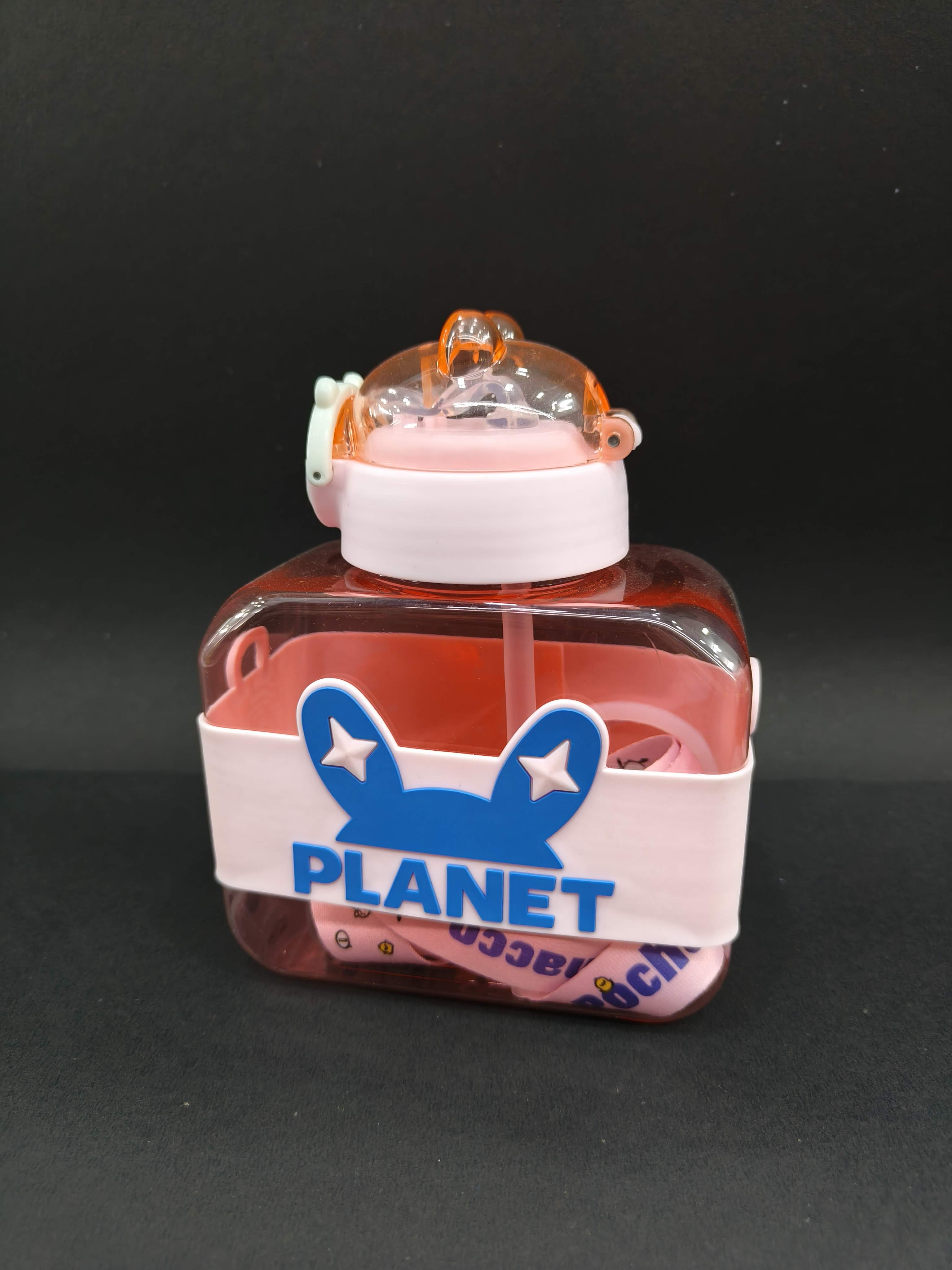 Cube Square Water Bottles With Straw | 500 ML | Leak-Proof | Sports Water Jug | Reusable | Cute For Travel School - KtoY