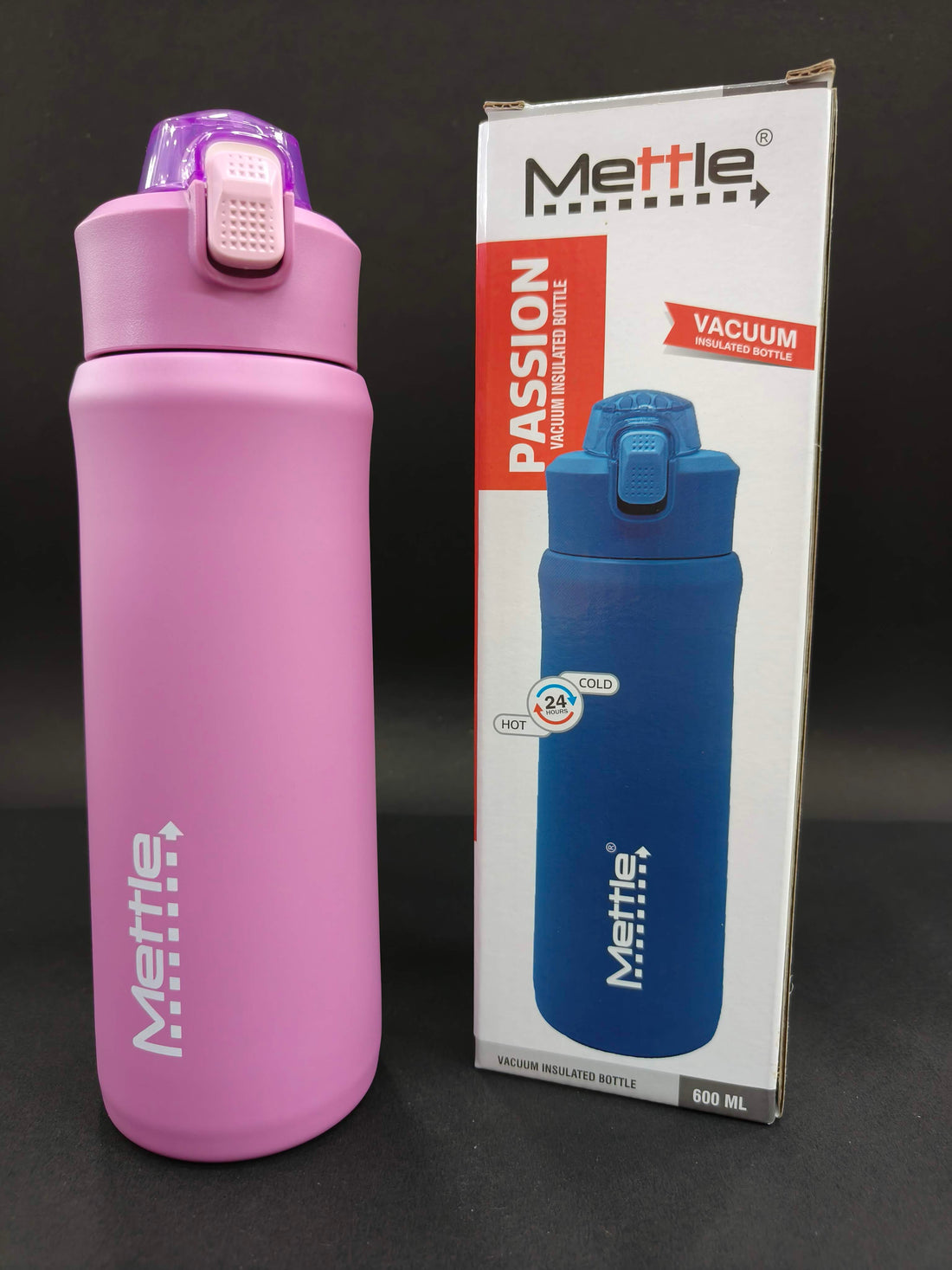 Mettle Passion Vacuum Insulated Bottle, Capacity - 600 ml - KtoY