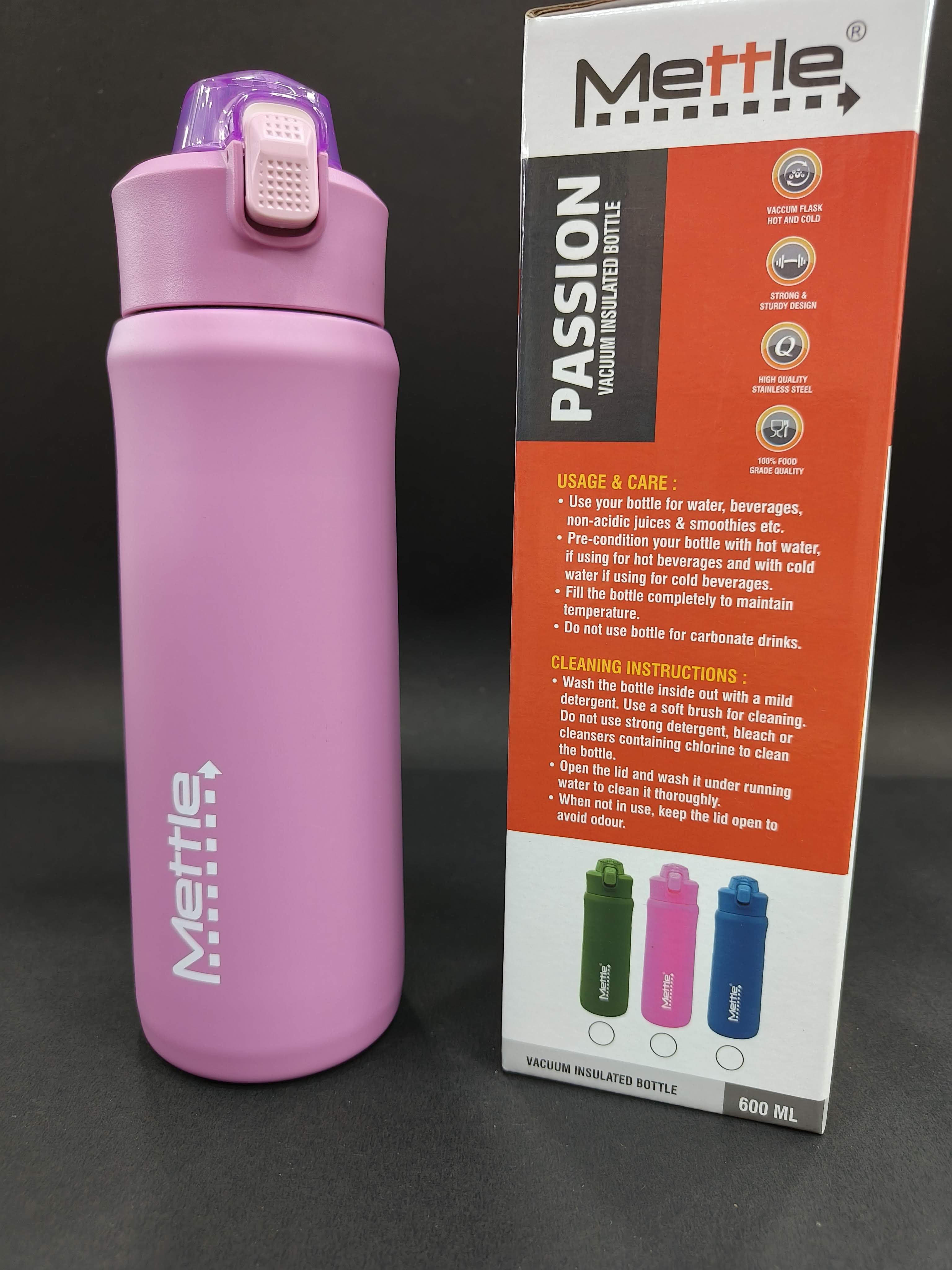 Mettle Passion Vacuum Insulated Bottle, Capacity - 600 ml - KtoY