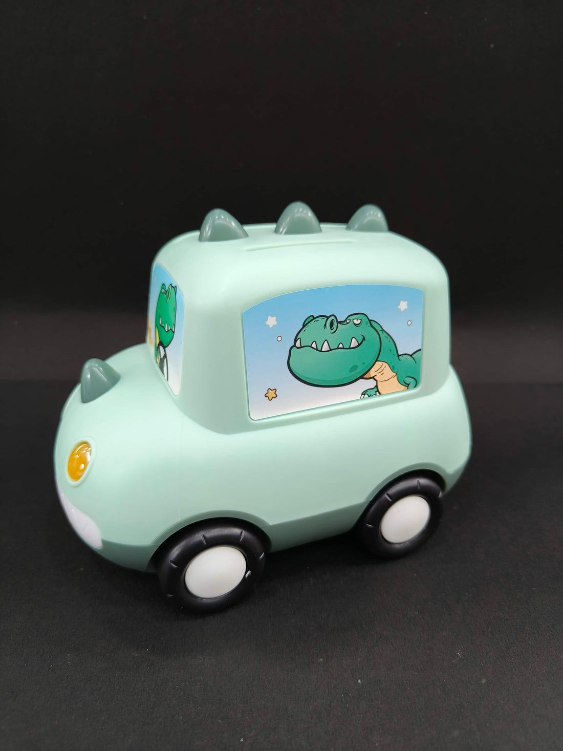 Personalised Car-Shaped Piggy Bank for Kids with Cartoon Design | Money Box | Piggy Bank | Birthday Return Gift - KtoY