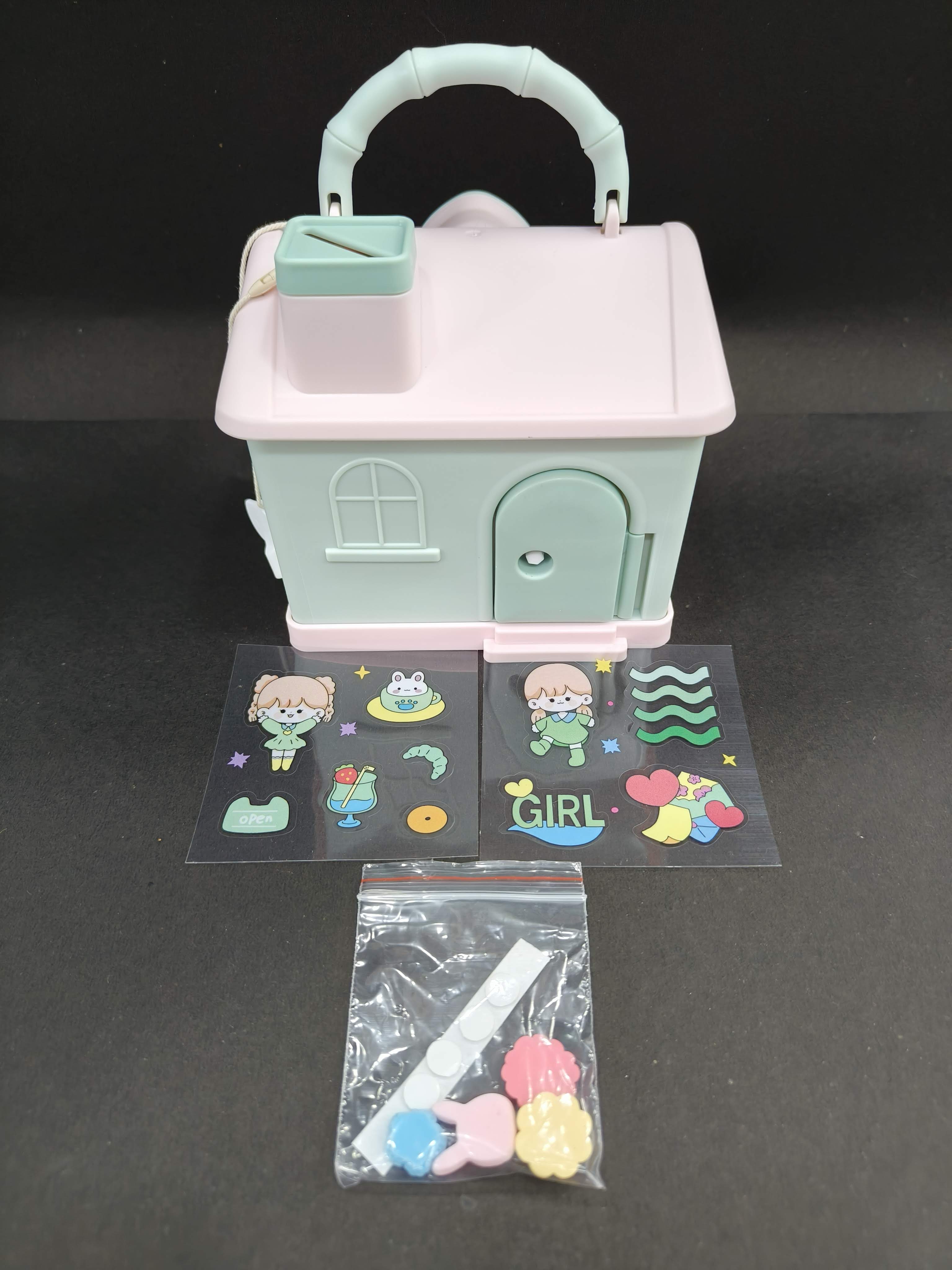 House Shape Money Bank for Kids | Piggy Bank with Locks | Hut Shaped Coin Box | Money Box | Coin Bank with Lock and Key for Kids - KtoY