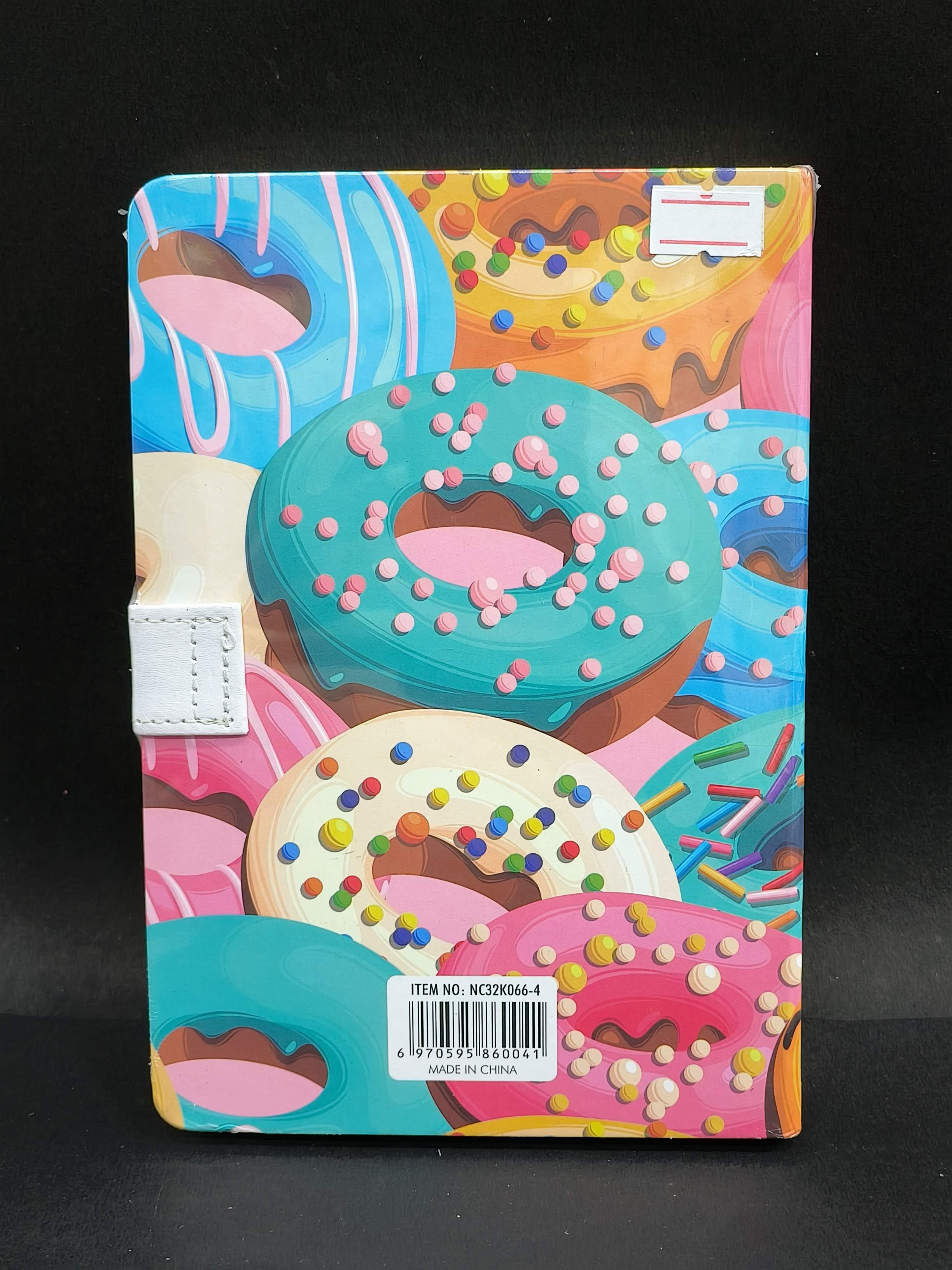 Donut Diary with Magnetic Lock | A5 size Notebook Diary for kids boys girls | 150+ pages - KtoY