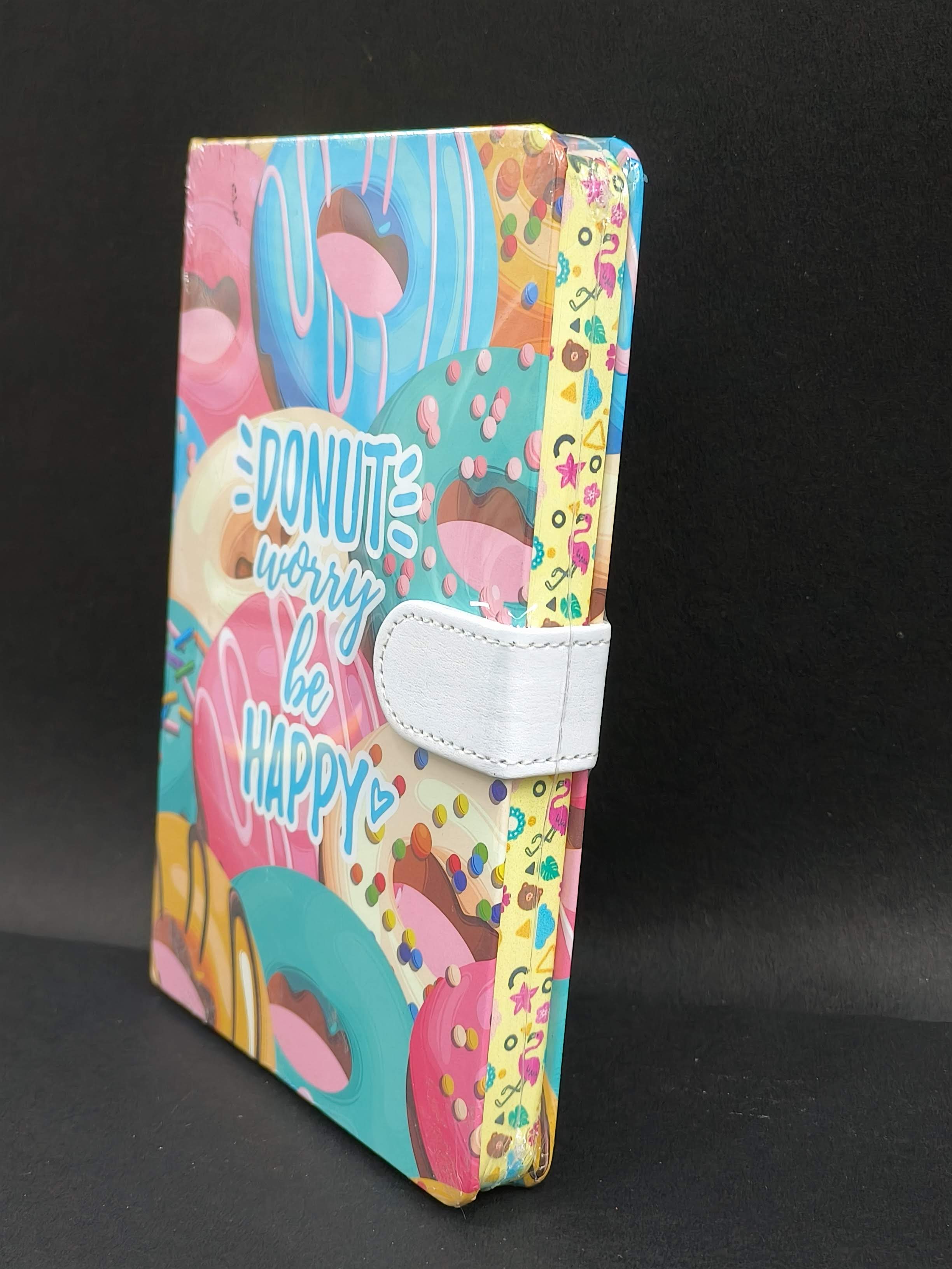 Donut Diary with Magnetic Lock | A5 size Notebook Diary for kids boys girls | 150+ pages - KtoY