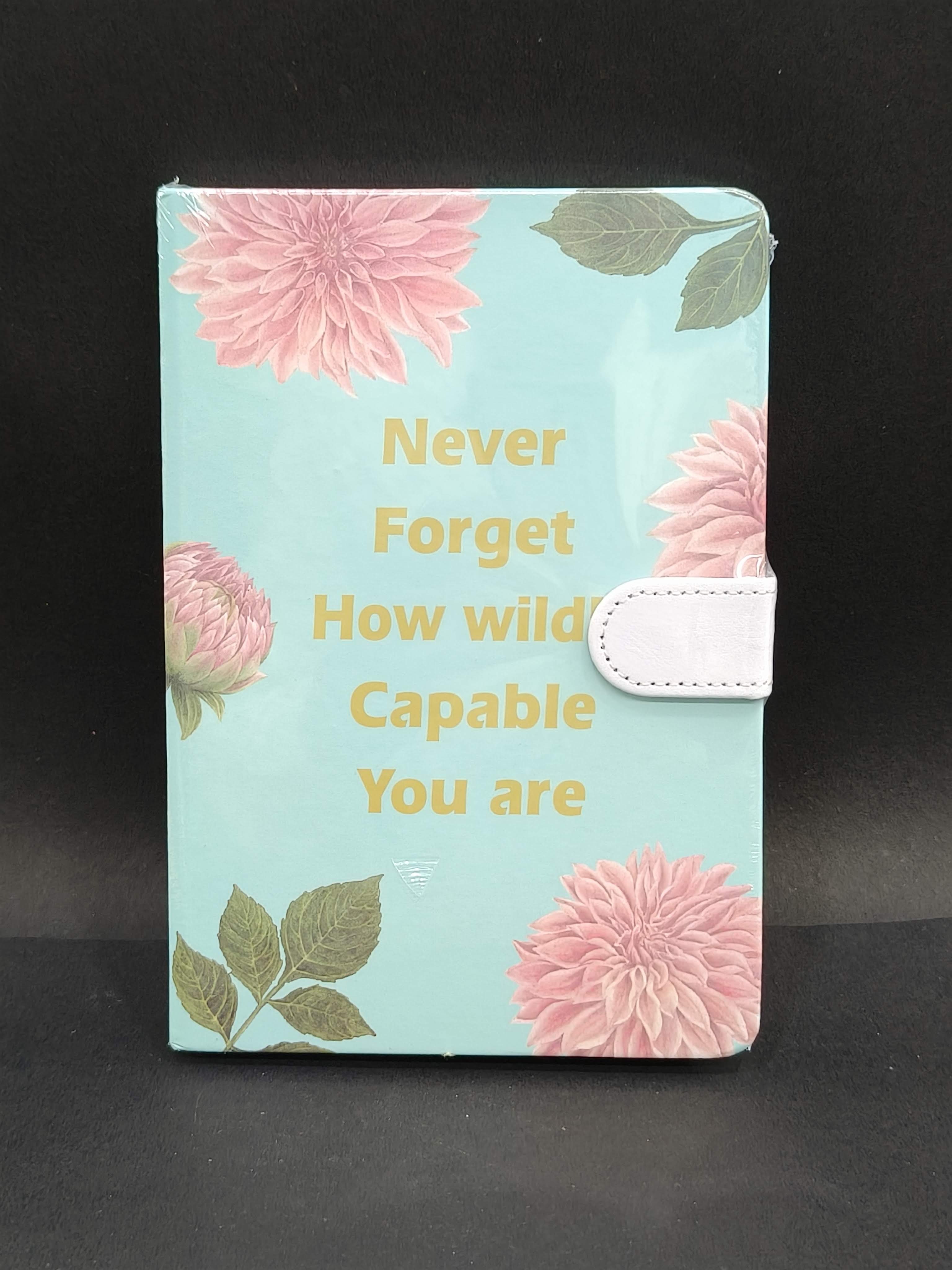 Floral Diary with Magnetic Lock | A5 size Notebook Diary for kids and adults | 150+ pages | Perfect Gift - KtoY