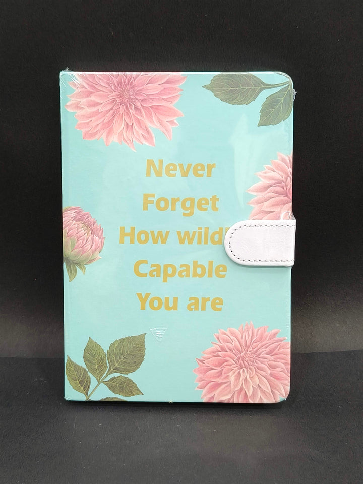 Floral Diary with Magnetic Lock | A5 size Notebook Diary for kids and adults | 150+ pages | Perfect Gift