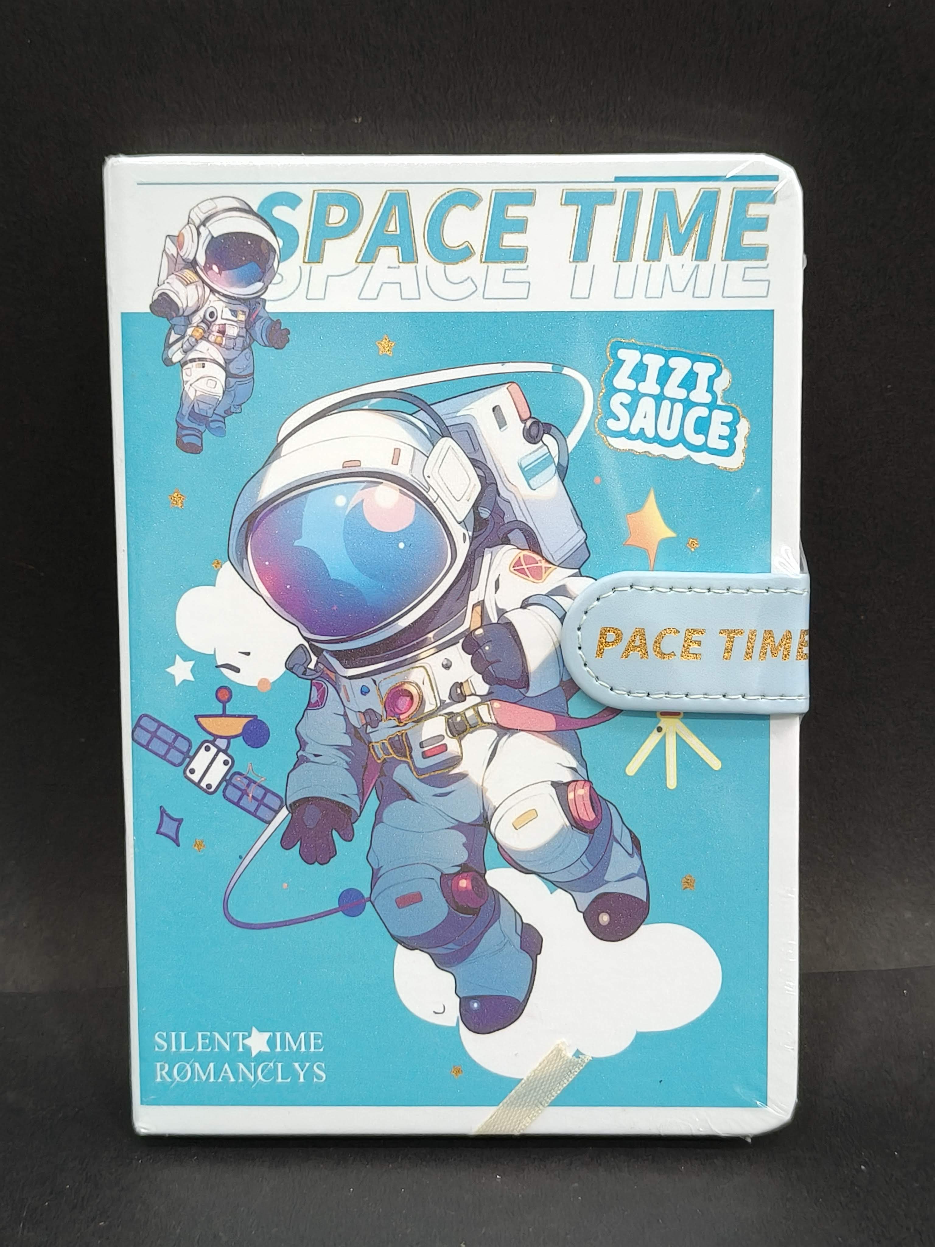 Space Time Magnetic Lock Diary with Premium Designer Cover | Ruled Unruled Graphic Dotted Pages | Diary Notebook for Kids Boys and Girls | A5 Hardbound Diary Notebook - KtoY