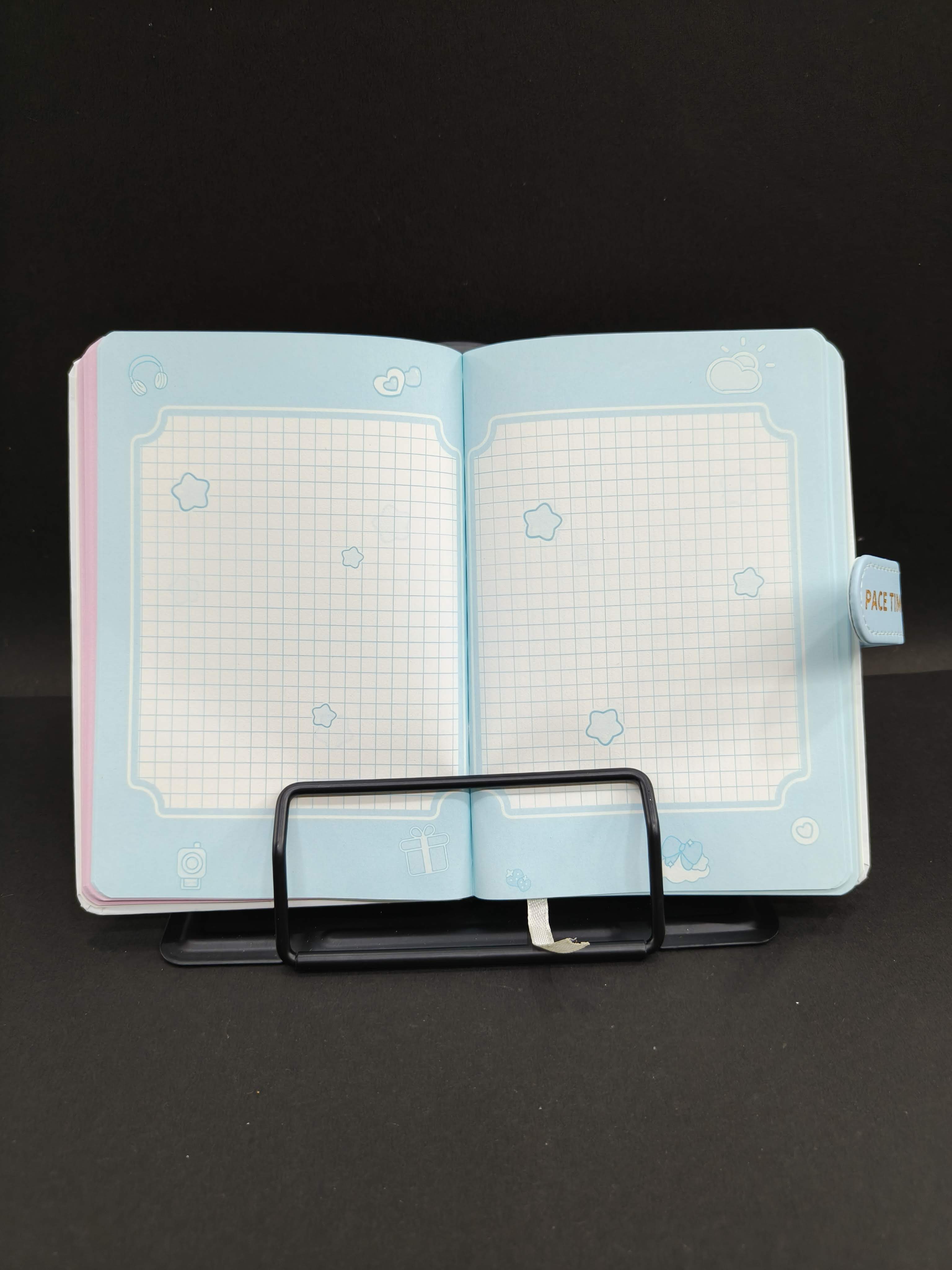 Space Time Magnetic Lock Diary with Premium Designer Cover | Ruled Unruled Graphic Dotted Pages | Diary Notebook for Kids Boys and Girls | A5 Hardbound Diary Notebook - KtoY