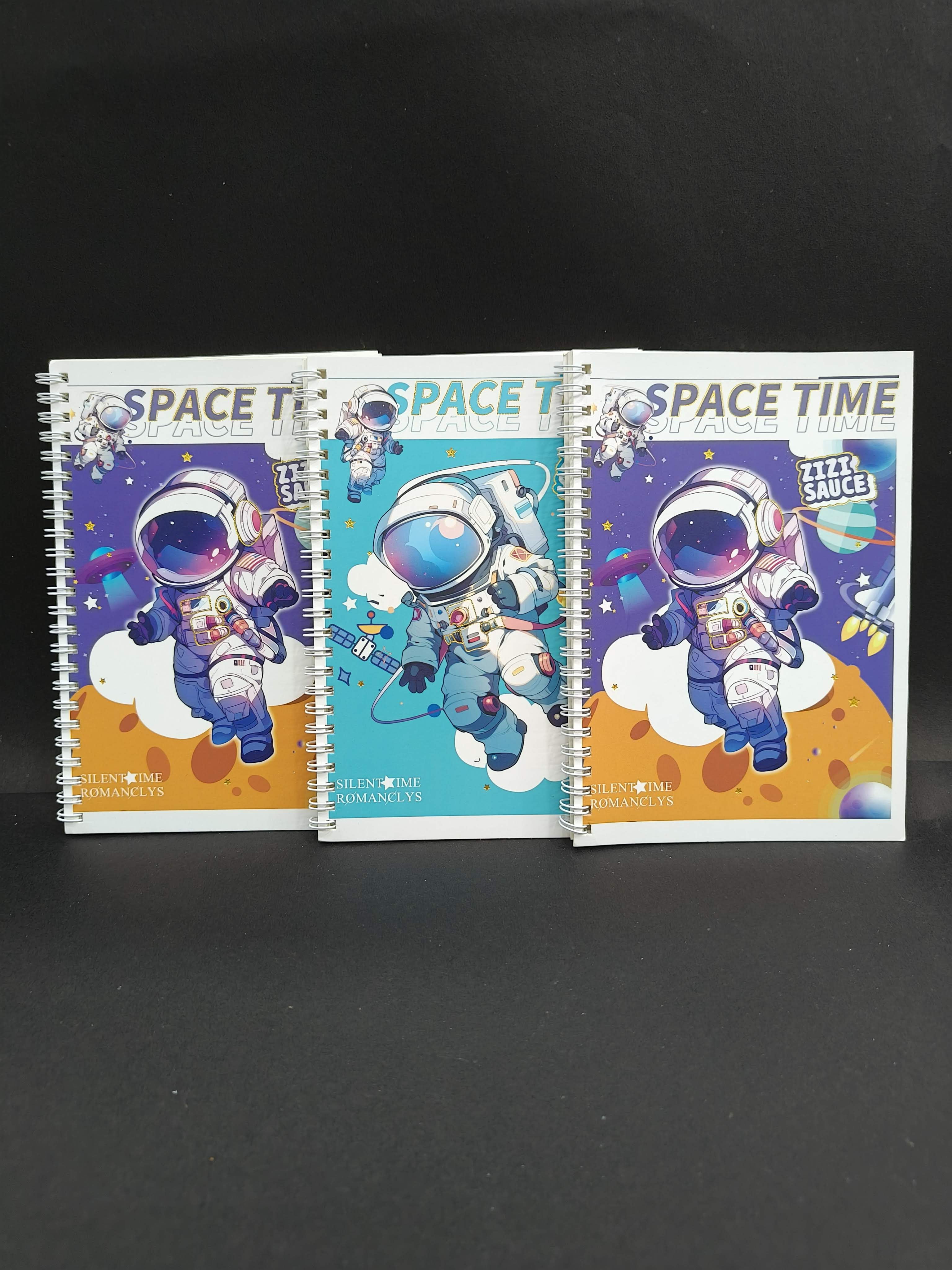 Notebook Diary | Writing Supplies | Stylish Spiral Book For Kids/Children/Student | Study Material | 3D Printed Cover Diary (Pack of 3) Assorted Design - KtoY