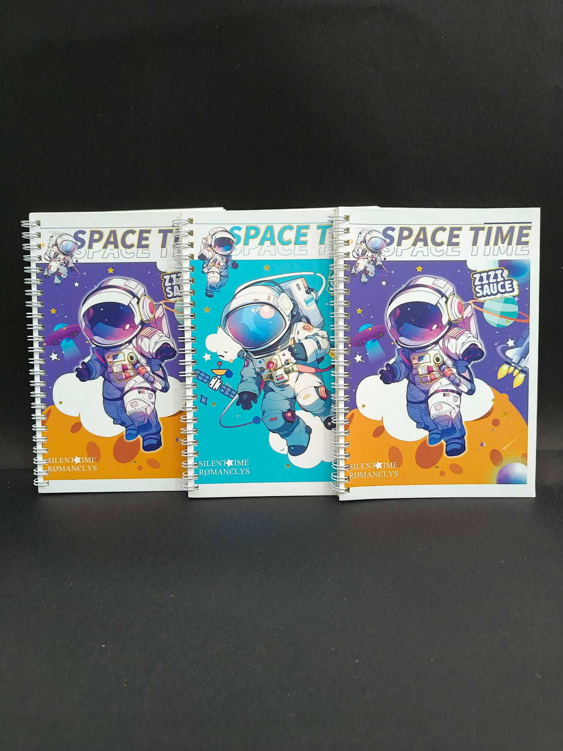 Notebook Diary | Writing Supplies | Stylish Spiral Book For Kids/Children/Student | Study Material | 3D Printed Cover Diary (Pack of 3) Assorted Design - KtoY