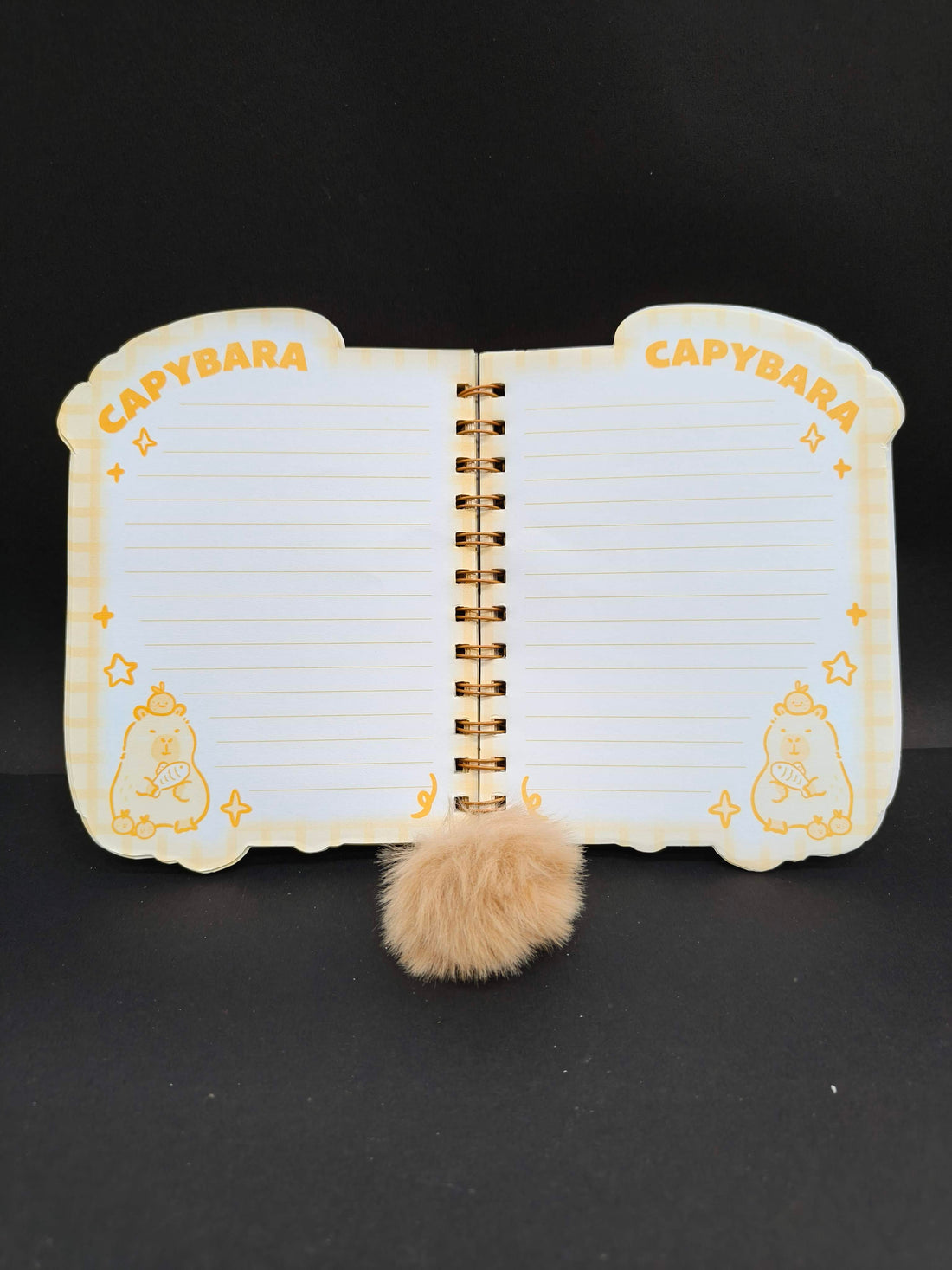 Small A6 Stylish Capybara Theme Spiral Notebook Diary for Kids | Journal Planner for Birthday Gift | Cute Capybara Design | Portable Gifting Option - KtoY