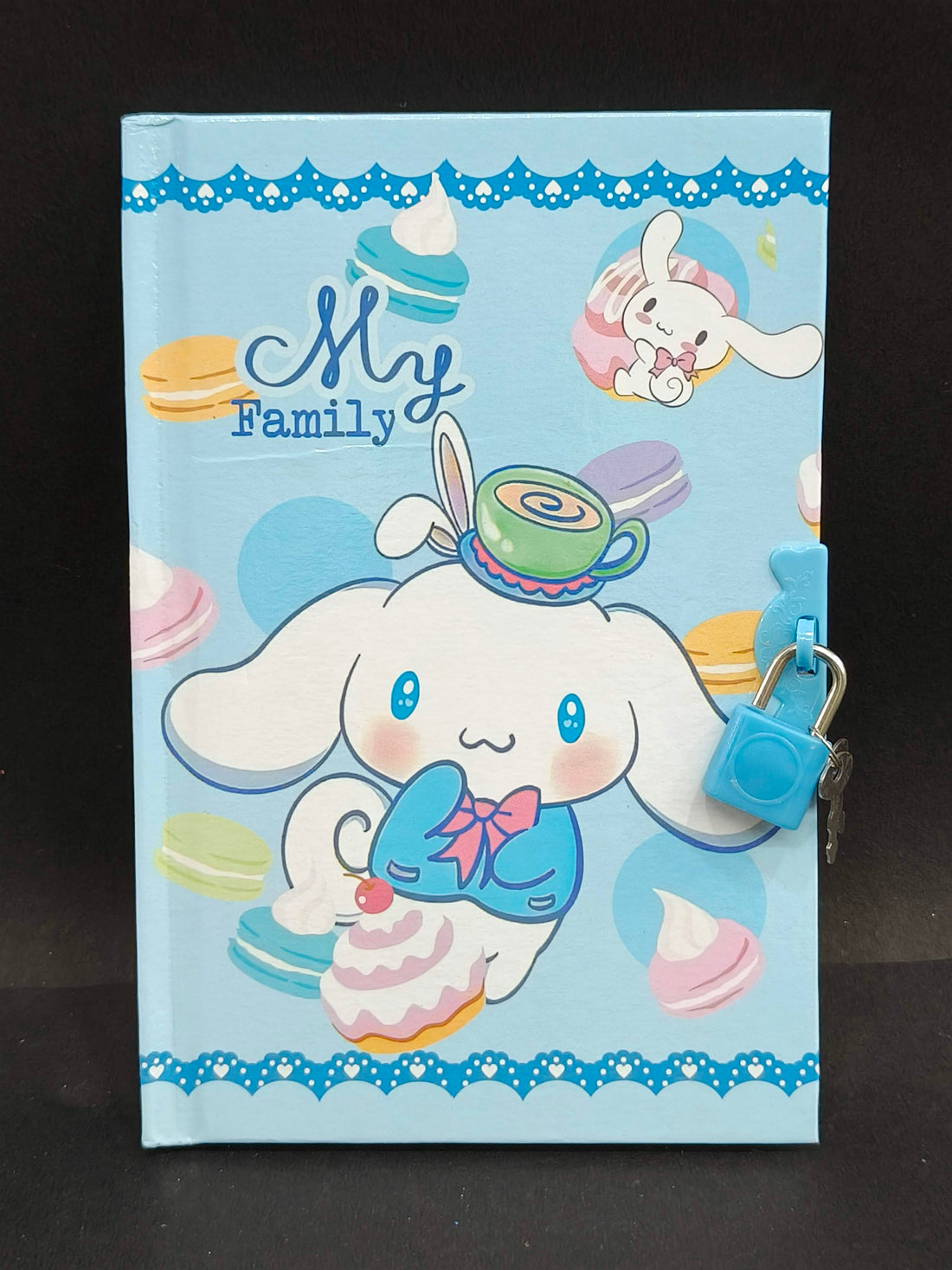 My Family Printed Secret Lock Diary for Kids | Lockable Journal with Key | Cute Notebook for Girls & Boys | Writing Journal | Personal Diary | Gift for Kids - KtoY