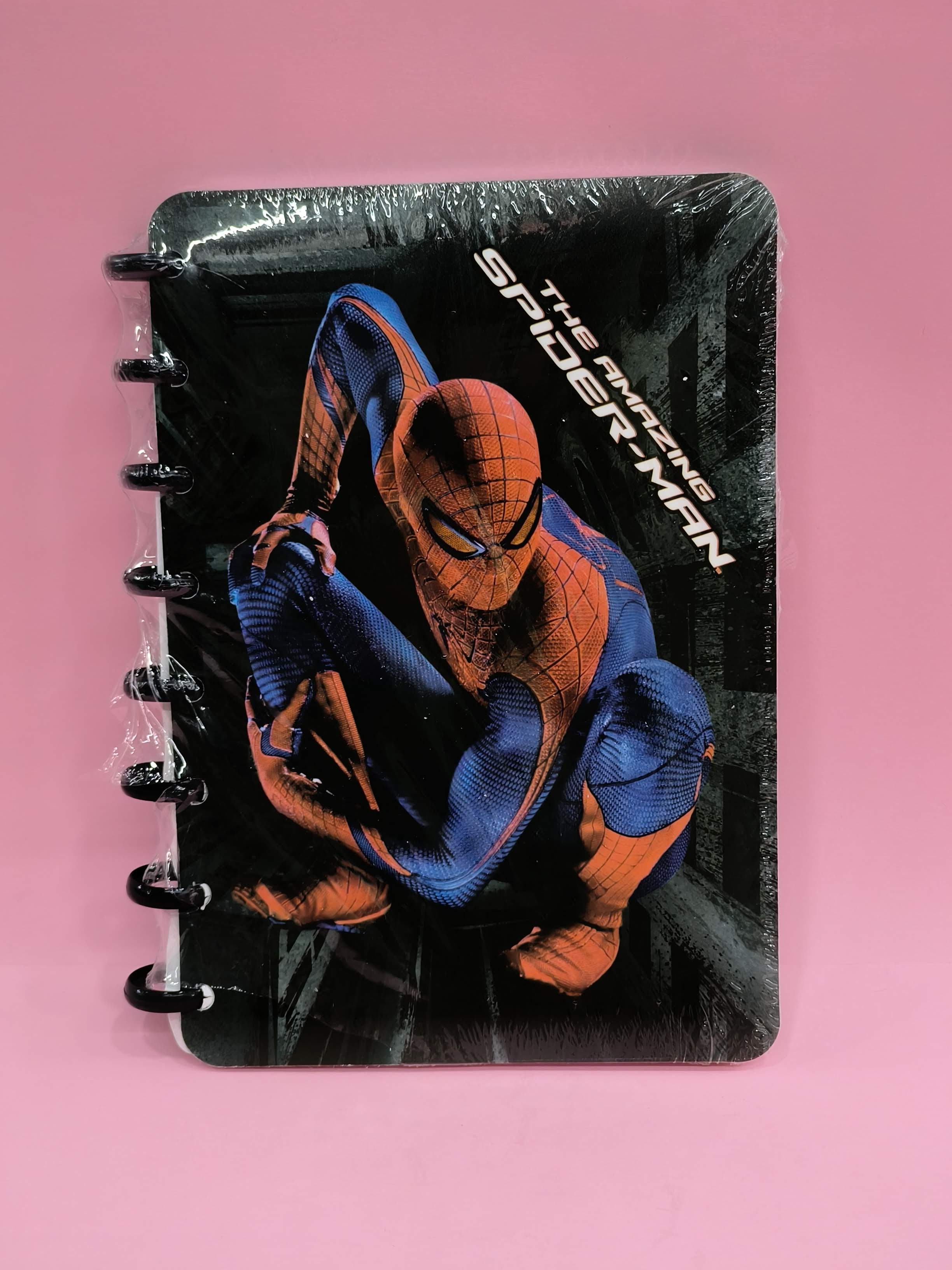 Plastic Rings Spiderman A5 Ruled Pages Notebook Diary | Best Gift for lover of Metaverse - KtoY