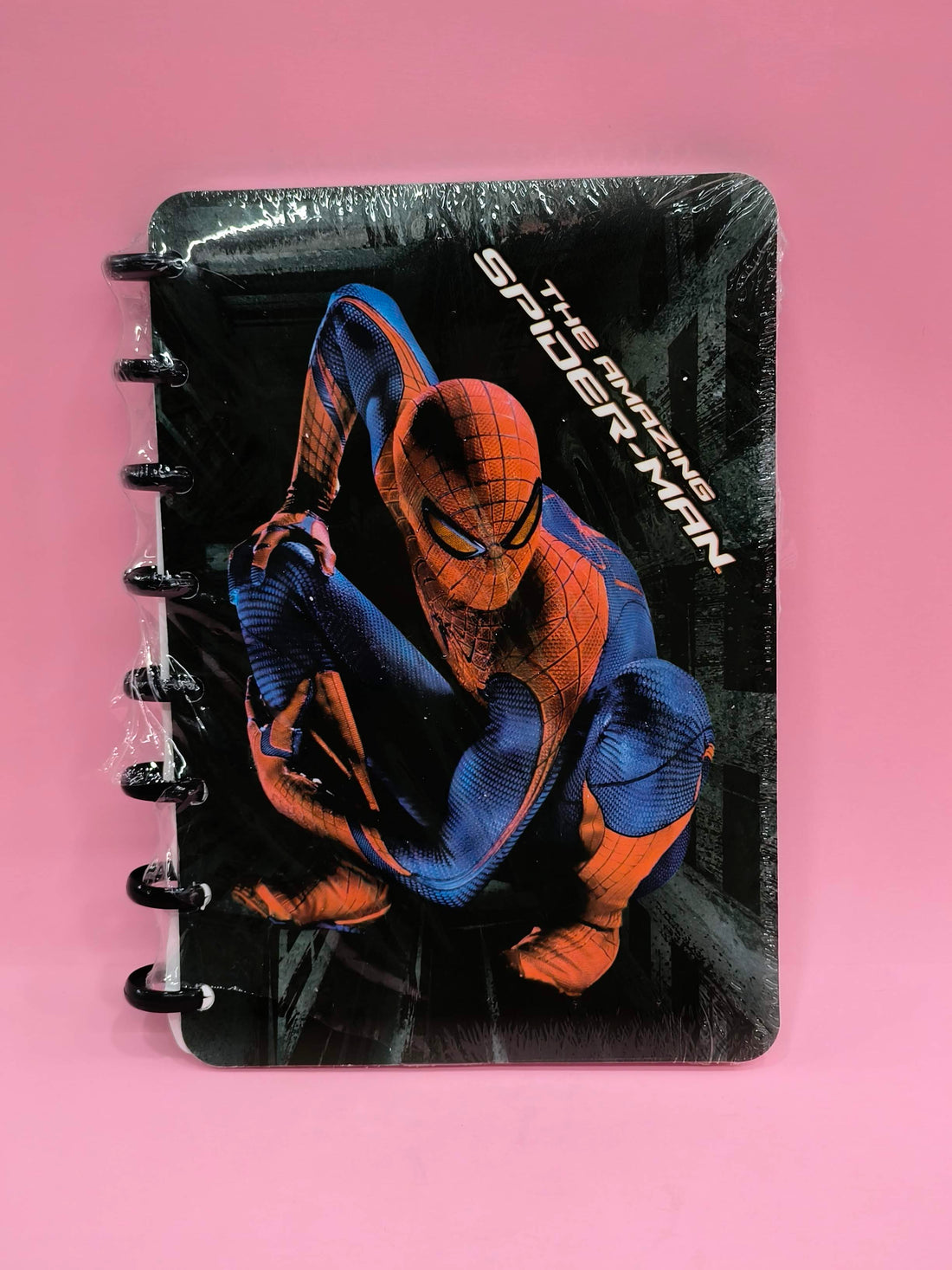 Plastic Rings Spiderman A5 Ruled Pages Notebook Diary | Best Gift for lover of Metaverse - KtoY