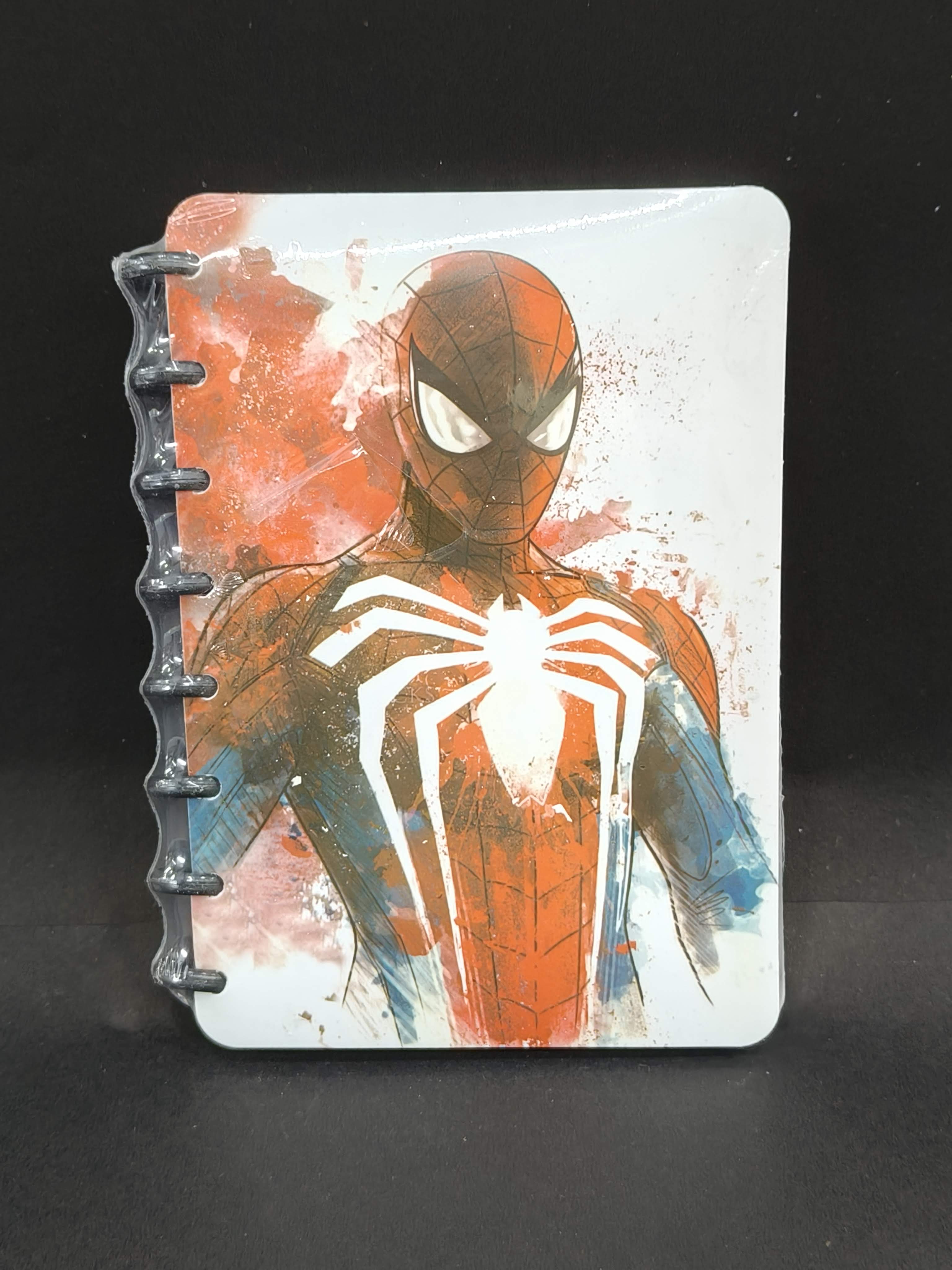 Plastic Rings Spiderman A5 Ruled Pages Notebook Diary | Best Gift for lover of Metaverse - KtoY