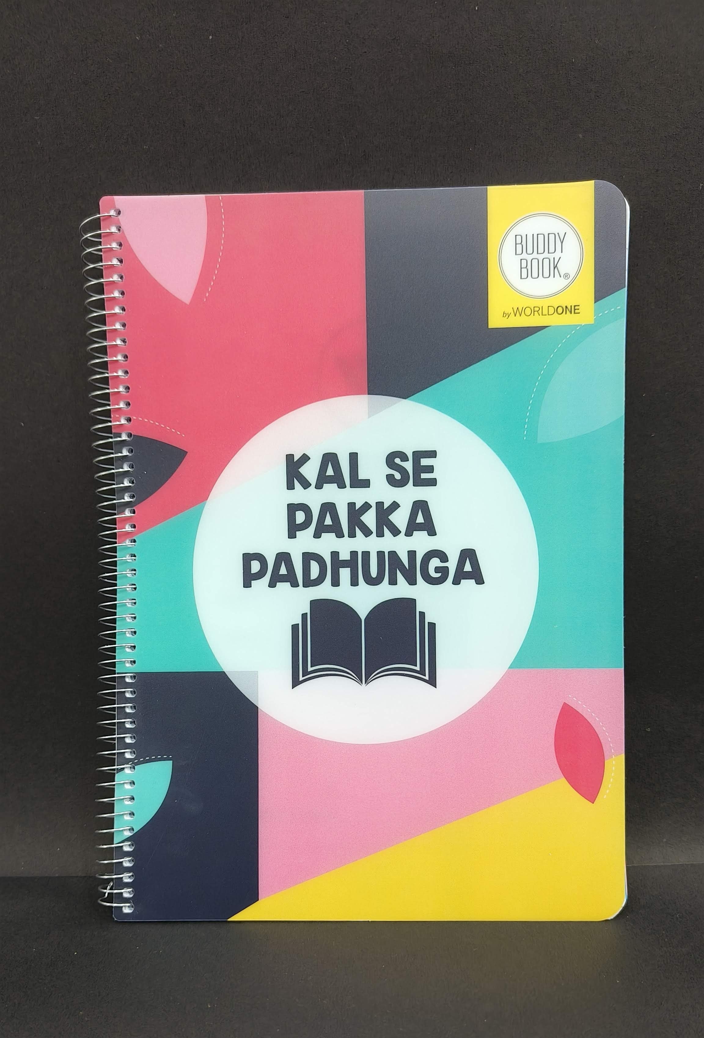 Worldone 6 Subject Spiral Notebook with Designer cover as per availability, 300 Eco friendly Pages, Spiral Binding, Soft Cover, WPP1400 - KtoY