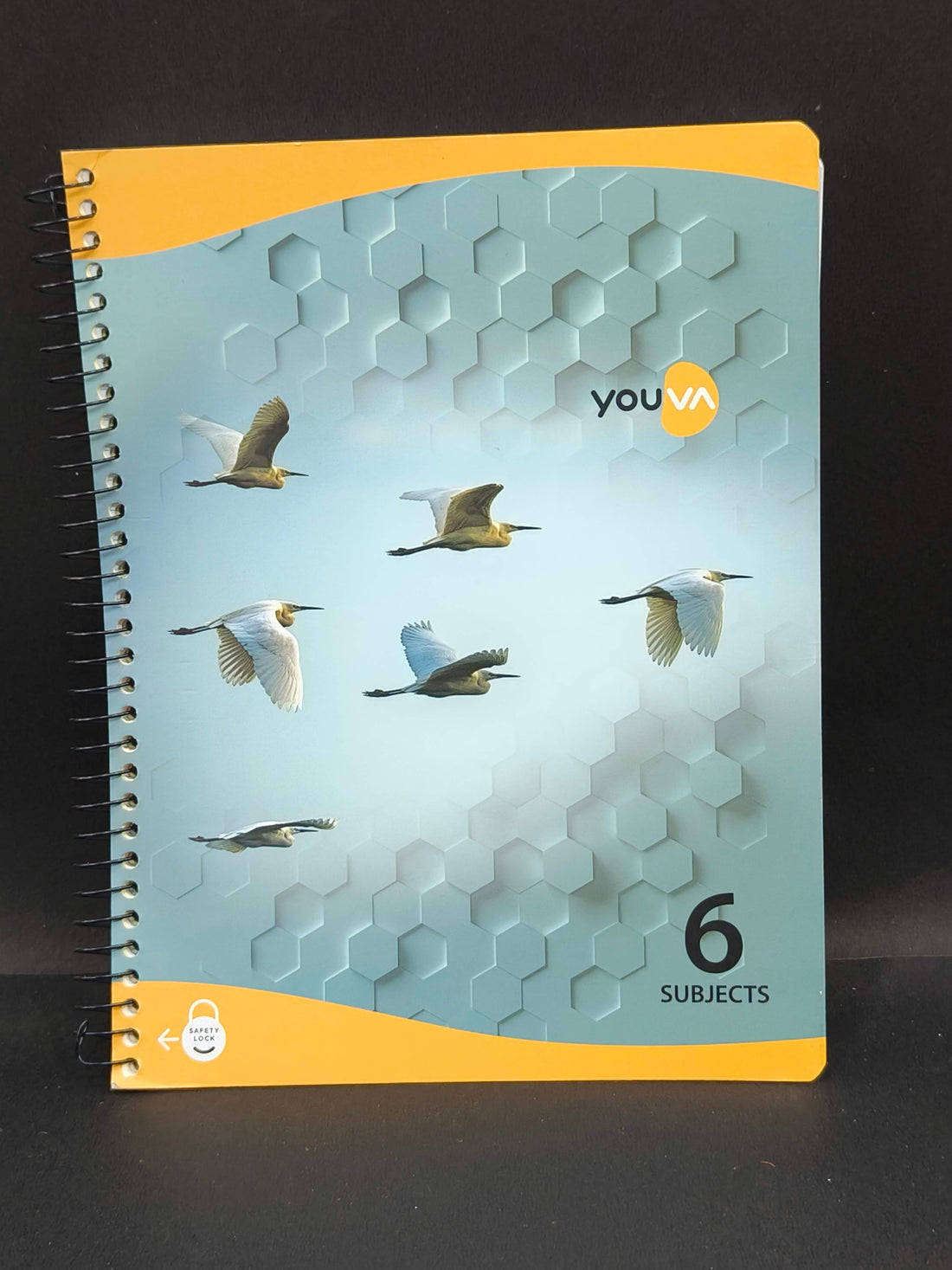 Navneet Youva | Six Subject Spiral Book | Spiral Bound | 300 Pages | 20.3 x 26.7 cm | Ruled | Pack of 1 | Assorted Designs & Colors - KtoY