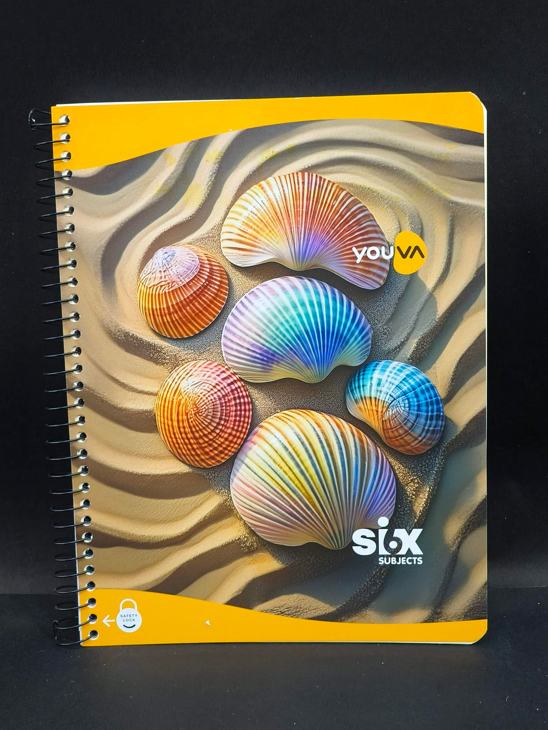 Navneet Youva | Six Subject Spiral Book | Spiral Bound | 300 Pages | 20.3 x 26.7 cm | Ruled | Pack of 1 | Assorted Designs & Colors - KtoY