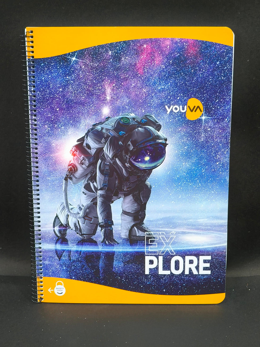 Navneet Youva | Spiral Bound | Spiral Book | 21x29.7 cm | Single Line | 172 Pages | Pack of 3 | Assorted Designs & Colors - KtoY