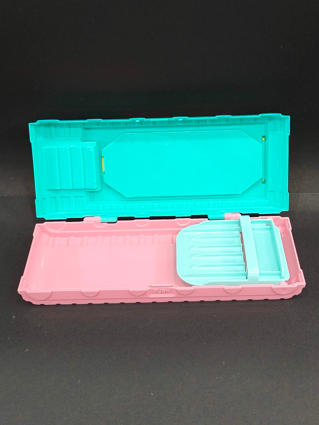 Tank Shape Pencil Case | Dual Compartment Design | Cartoon Character Design | Themed Plastic Stationery Box for Kids Boys Girls | Birthday Return Gift