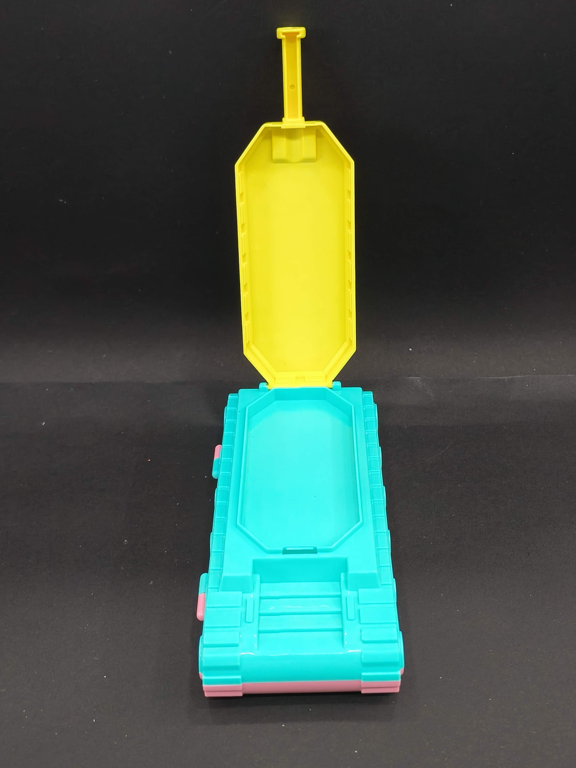 Tank Shape Pencil Case | Dual Compartment Design | Cartoon Character Design | Themed Plastic Stationery Box for Kids Boys Girls | Birthday Return Gift