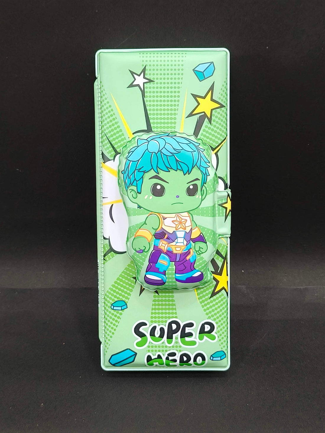 Magnetic Pencil Box Set | Dual Compartment Design | Pop-Up Feature with Built-in Sharpener | Cartoon Character Design