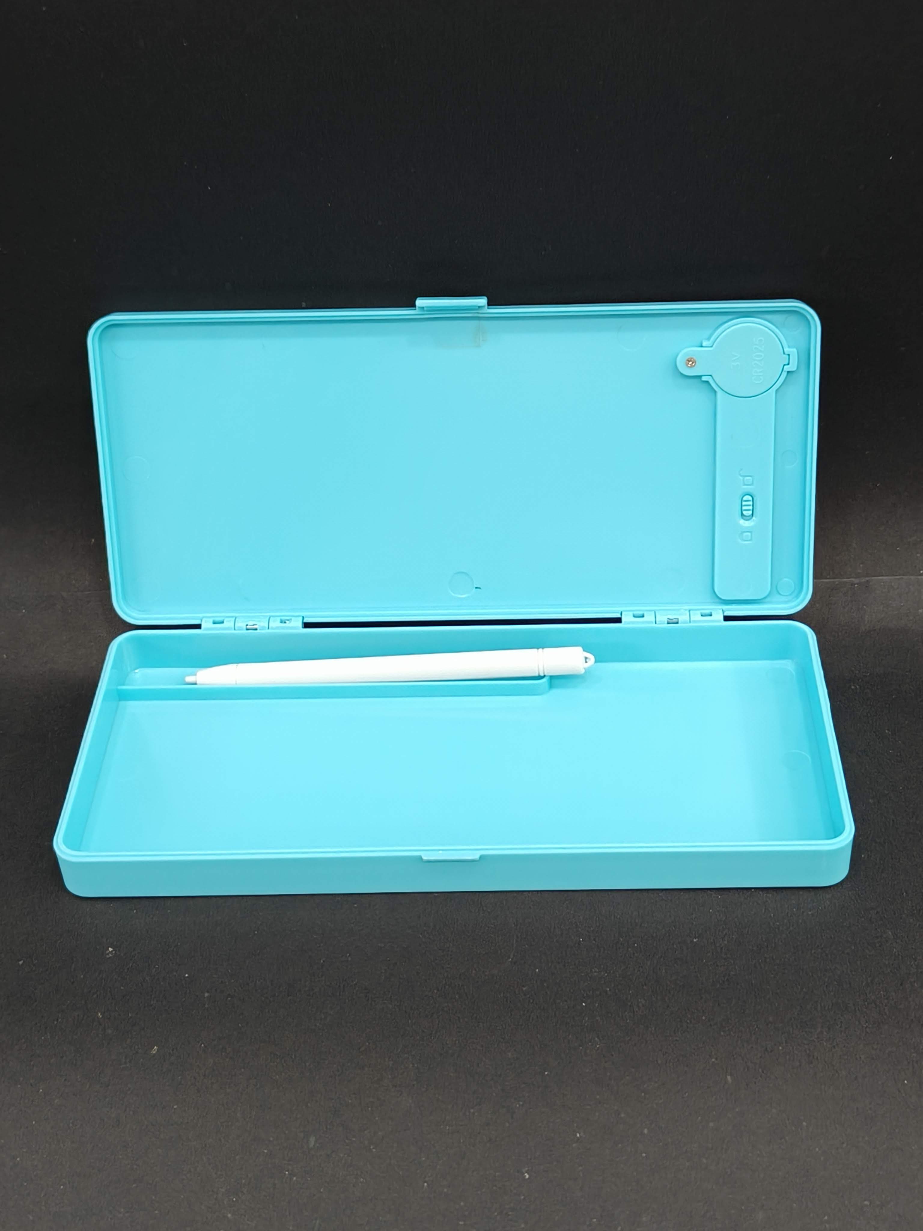 LCD Plain Pencil case with writting pad | Magic Slate Writing Tablet with Pencil Box | Solid Compass Box for Boys Girls | Multifunctional with Writing Pad | Smart Stationery Organizer for Kids