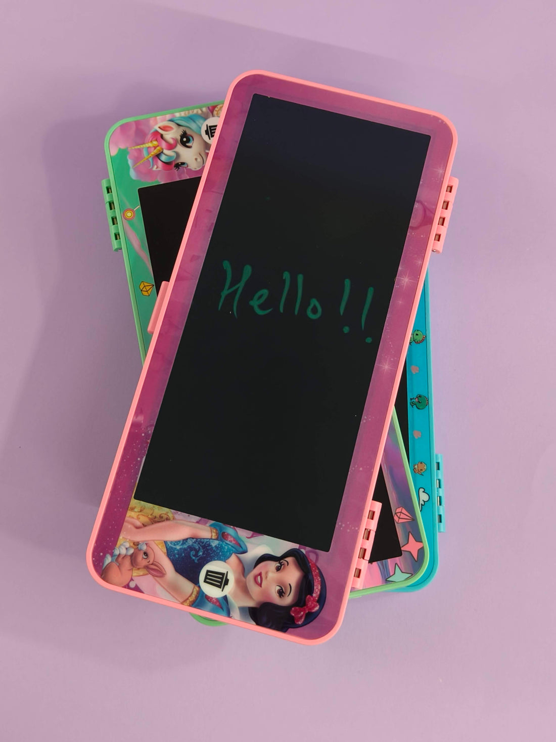 Pencil case with writting pad | Magic Slate Writing Tablet with Pencil Box | Compass Box for Boys Girls | Multifunctional with Writing Pad | Smart Stationery Organizer for Kids - KtoY