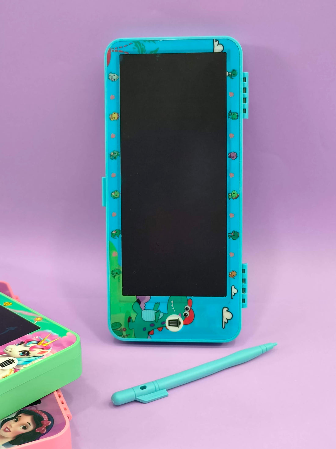 Pencil case with writting pad | Magic Slate Writing Tablet with Pencil Box | Compass Box for Boys Girls | Multifunctional with Writing Pad | Smart Stationery Organizer for Kids - KtoY