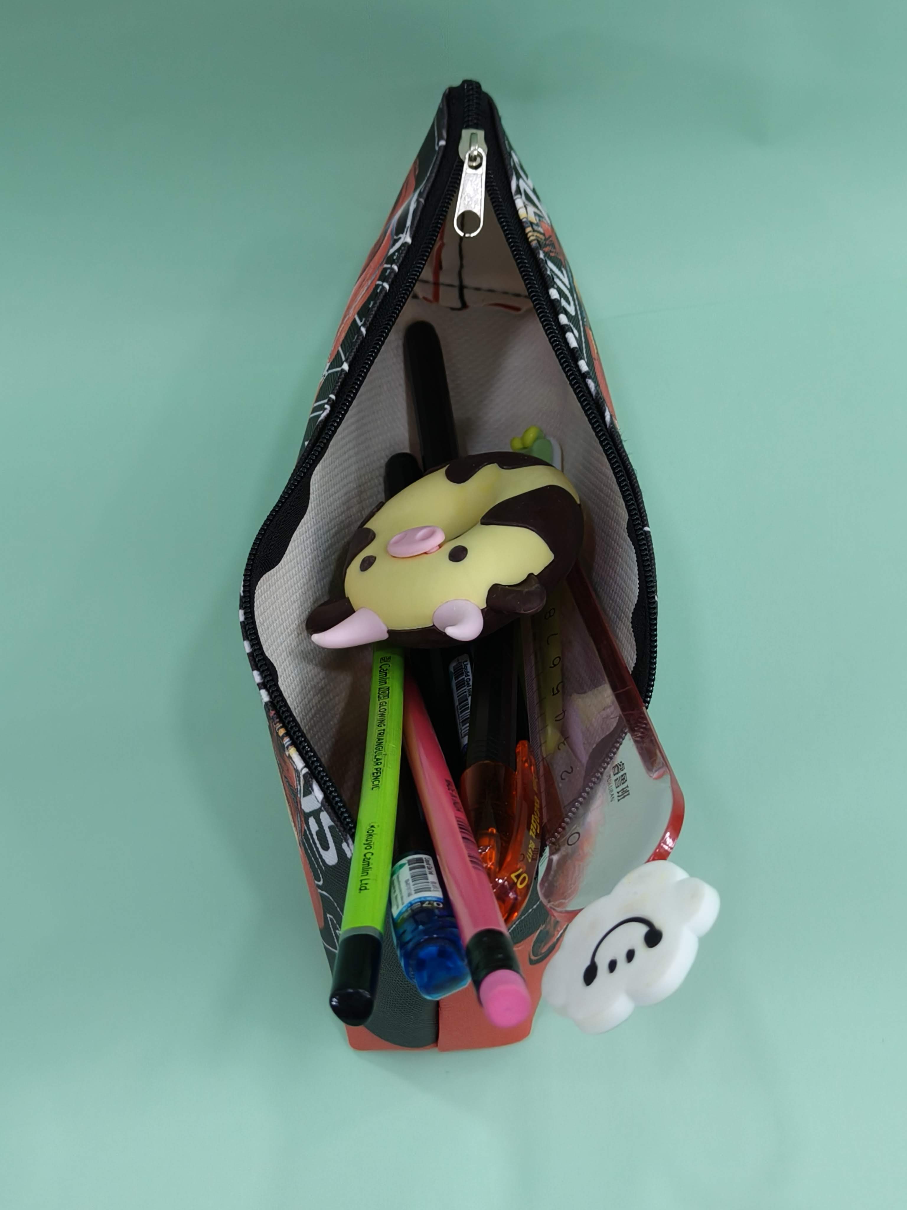 Pencil Pouch for Kids Teenager | School College Pencil Box Multiutility Pouch | Soccer Football Vollyball Basketball Avenger Basic Pencil Pouches | Birthday Return Gift