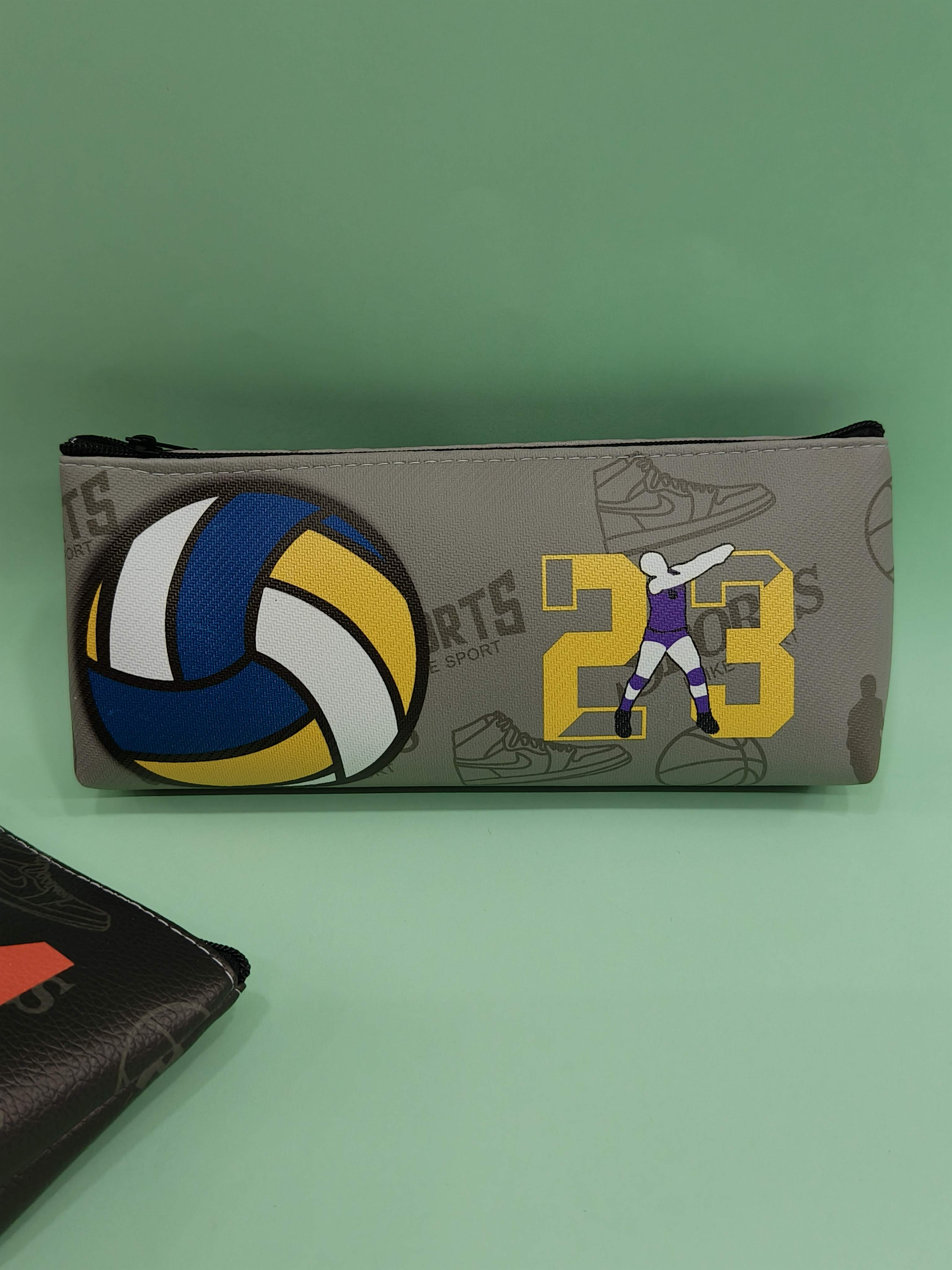 Pencil Pouch for Kids Teenager | School College Pencil Box Multiutility Pouch | Soccer Football Vollyball Basketball Avenger Basic Pencil Pouches | Birthday Return Gift