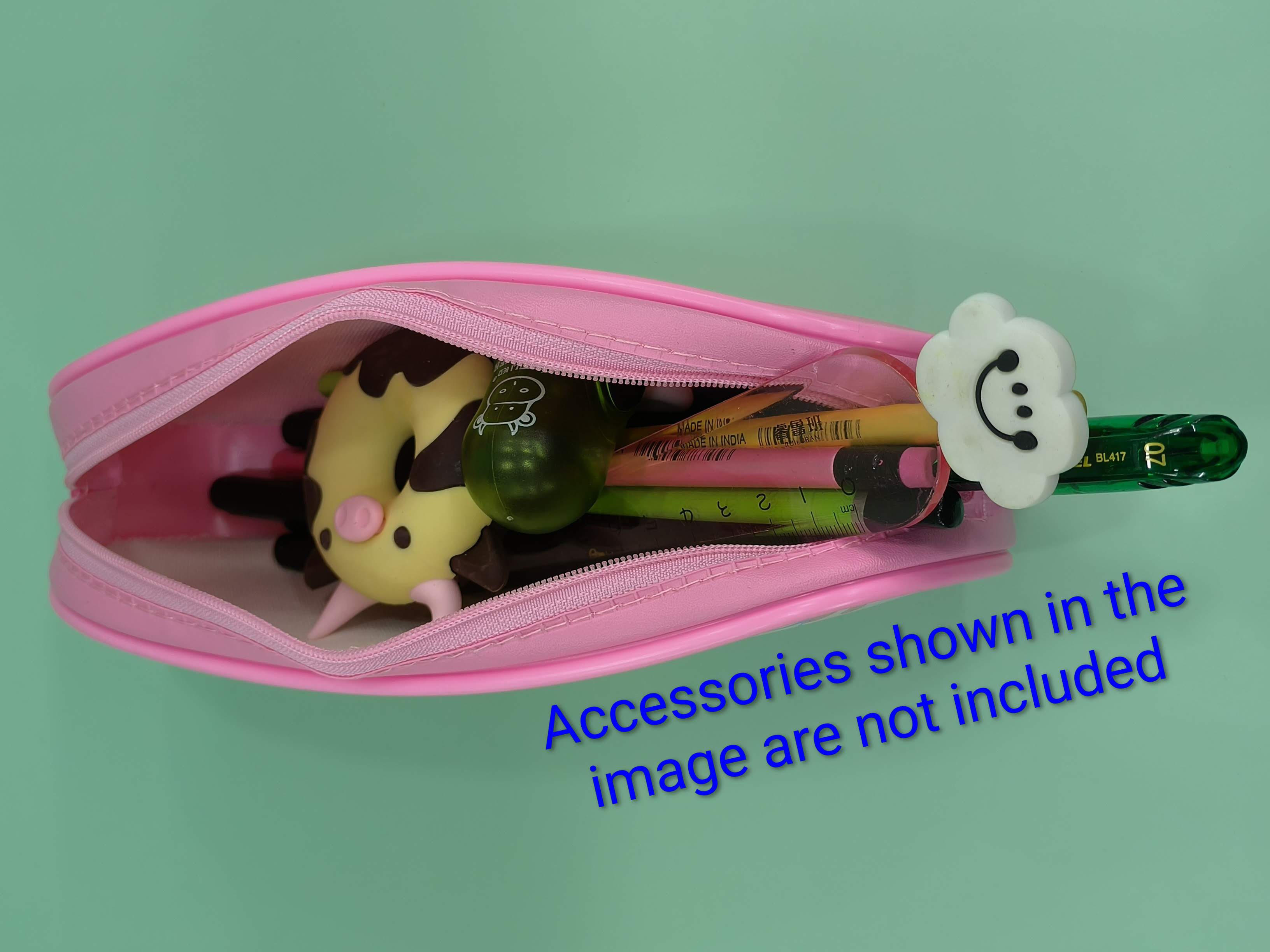 Soft Pencil Pouch For Girls | School Soft Cute Pencil Case | Travel Cosmetic Storage Zipper - KtoY