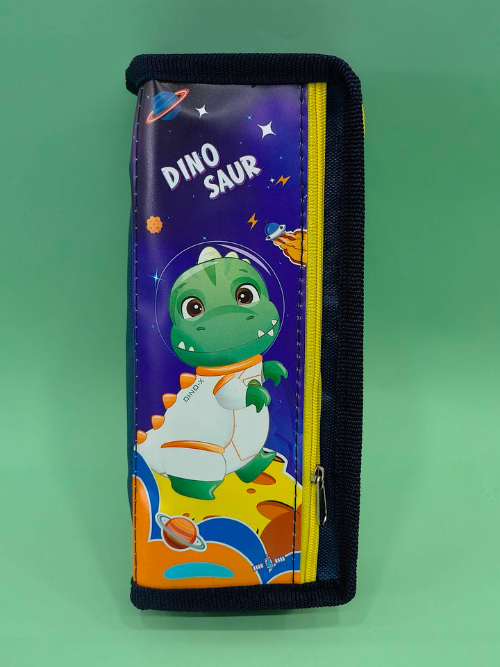 Soft Case Pencil Pouch for Kids | 2 Zip Pouch | Assorted Design & Color