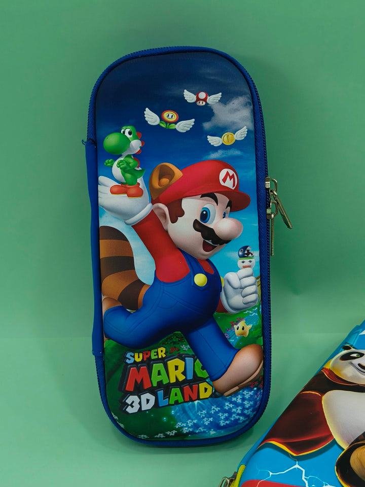 Medium Size Hard Case Pencil Pouch for Kids - Stylish & Spacious Stationery Storage Pouch | Assorted Design & Colors