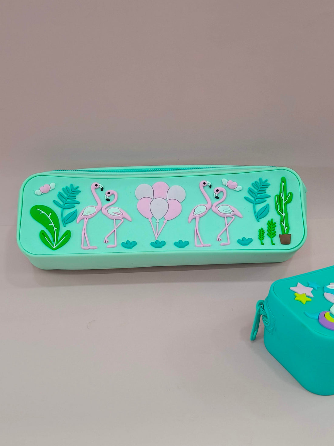 Silicon Pencil Pouch | Pen Pouch | Cute Stationery Pencil Case for School Kids | Fancy Compass Pouches for Students | Pen Pencil Box Cases | Assorted Colours & Designs - KtoY