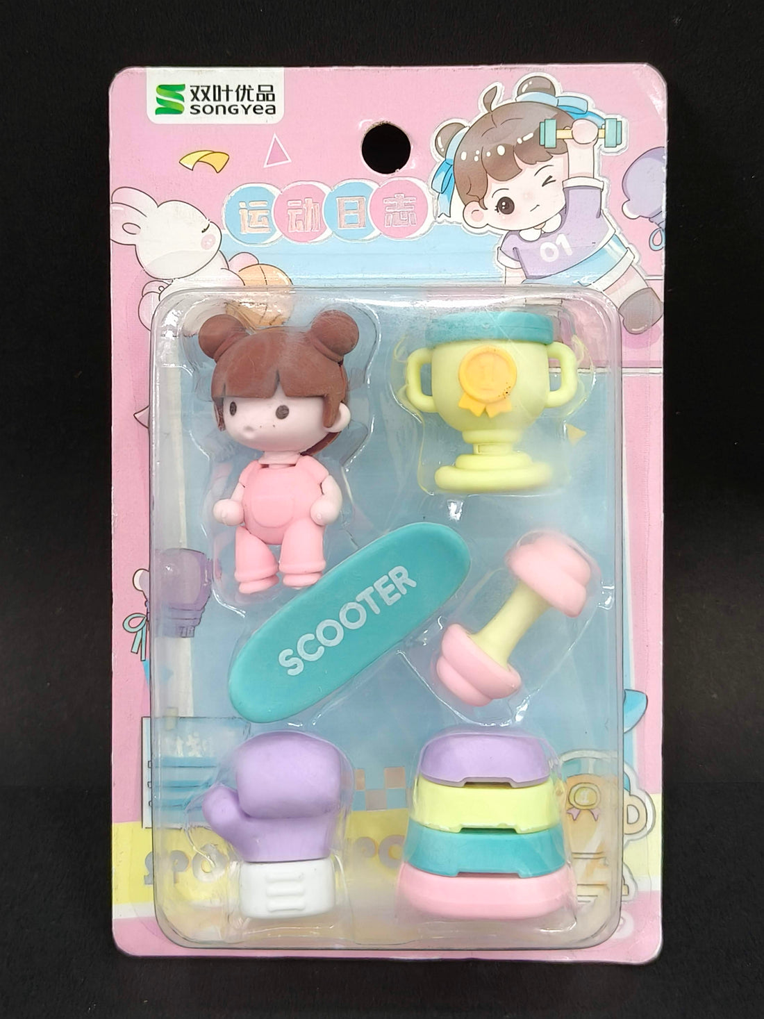 Non Dust Eraser Regular Use | Cute Erasers for Kids | Soft & Smooth 3D Erasers Different Shapes | Stationery Items for Professionals Eraser for School Supply Itme - 6Pc | Birthday Return Gift