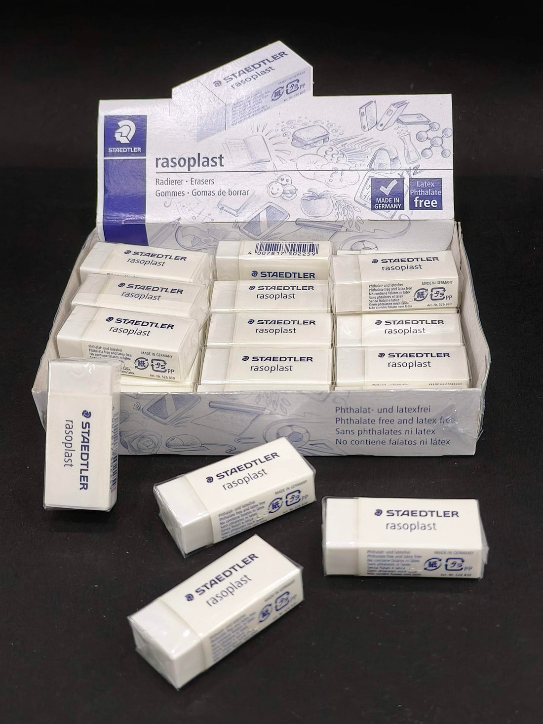 Staedtler Rasoplast B30 Eraser | Latex Free and PVC Free Eraser | Pack of 5