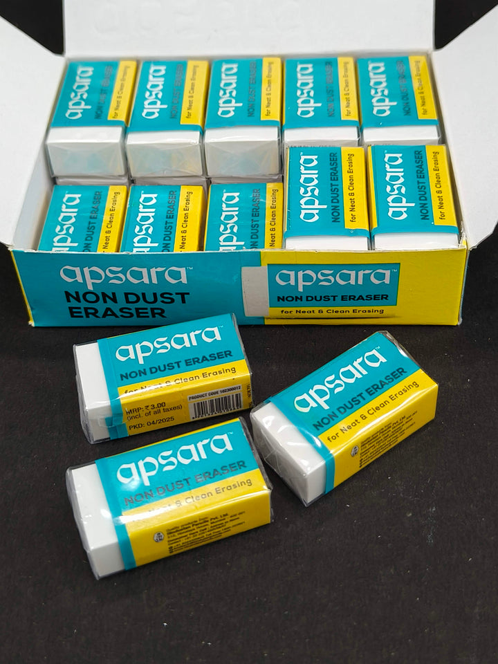 Apsara Non Dust Erasers - Pack of 20