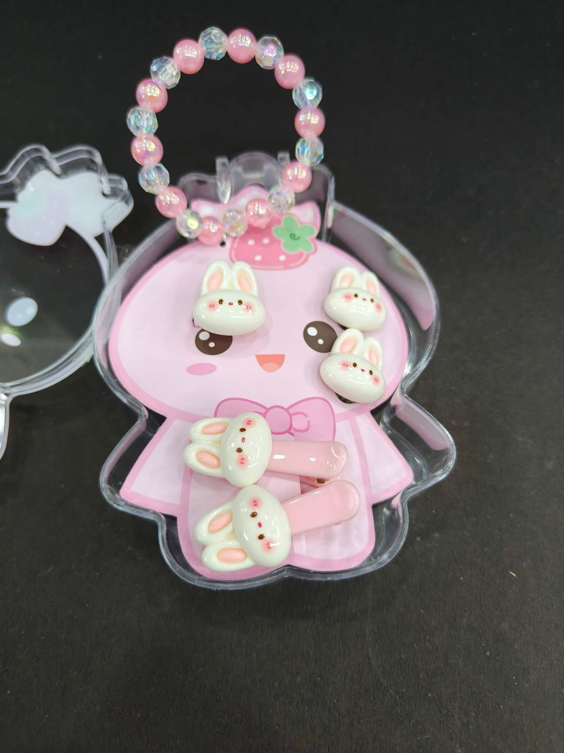 Stylish Jewellery Set for Kids in different Shapes & Themes | Set of Beautiful Bracelet, Ear Rings, Hair Clips & Ring