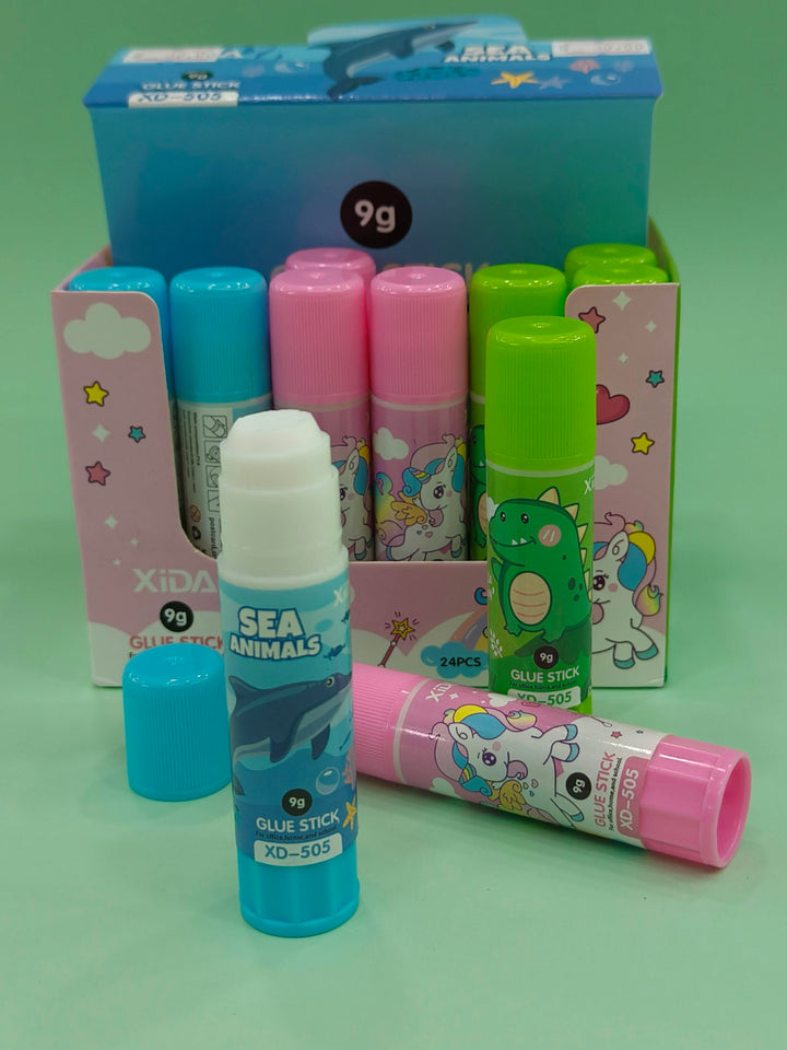 Glue Stick for Kids – Fun and Colorful Designs, Safe & Easy-to-Use Glue for School, Crafts and Art Projects – Pack of 3 Glue Stick of 9 Gms each